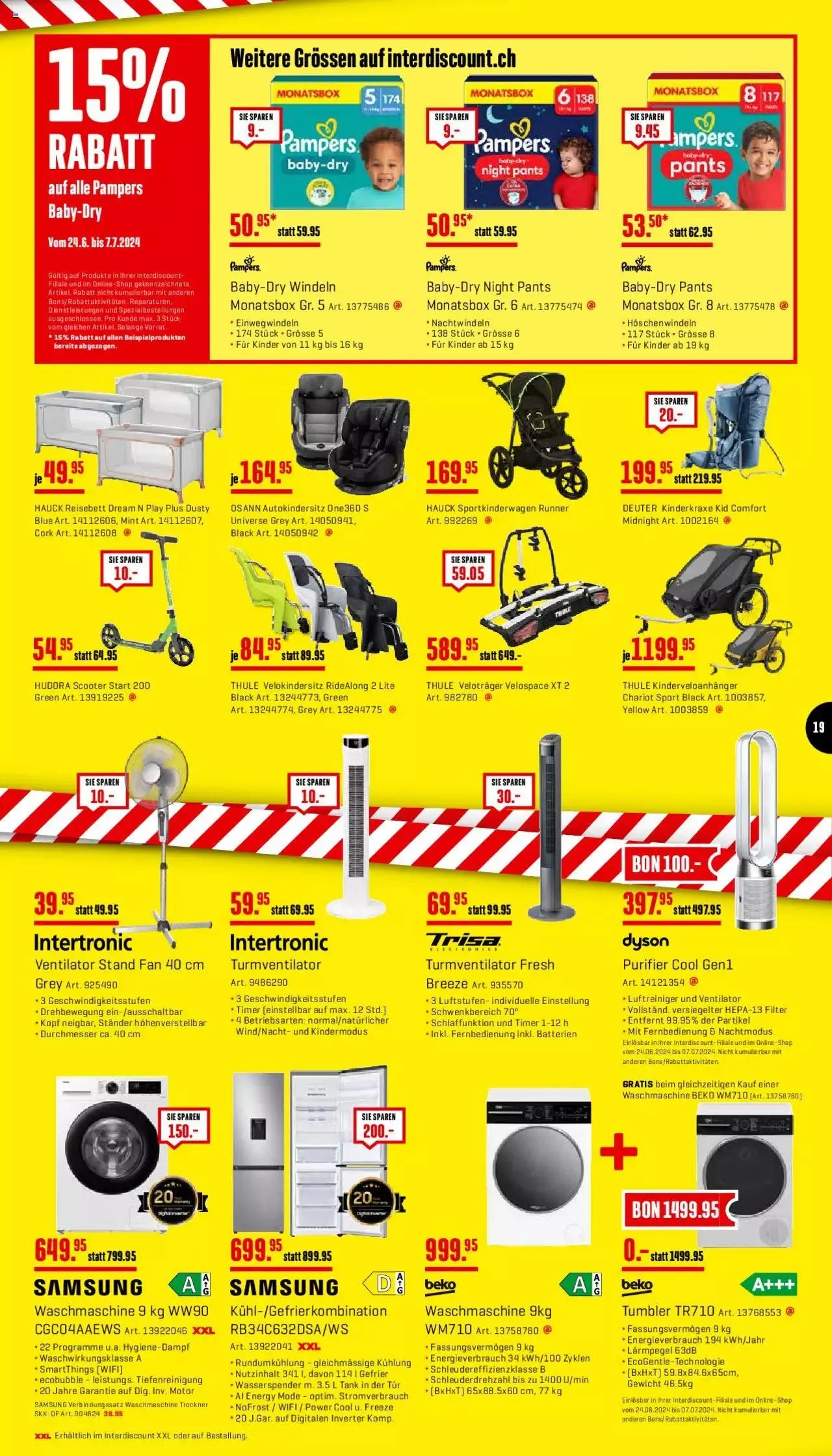 Interdiscount Aktionen von 24. Juni bis 7. Juli 2024 - Prospekt seite  19