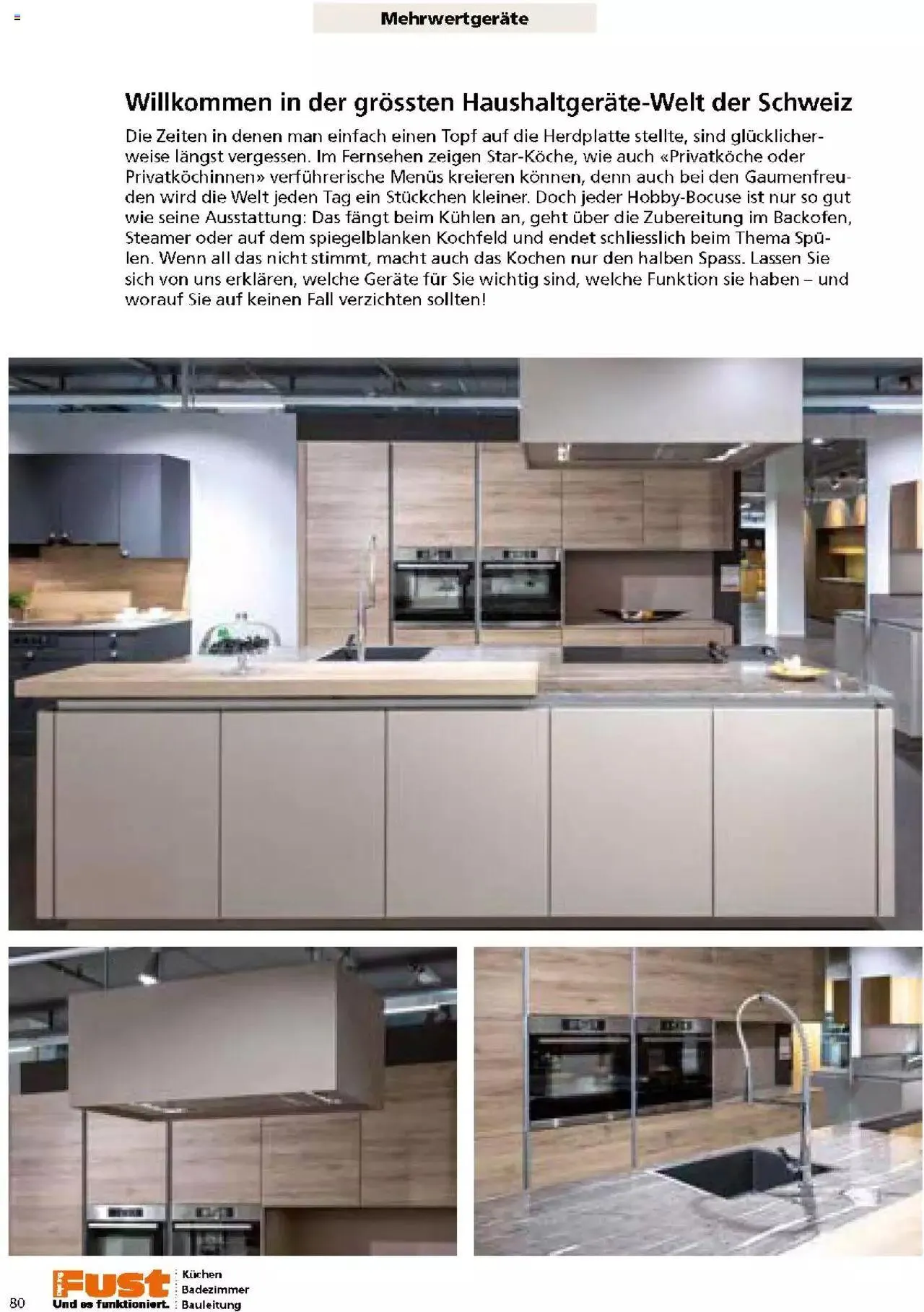 Fust Küchen- und Badezimmerprospekt von 4. März bis 31. Dezember 2024 - Prospekt seite  80