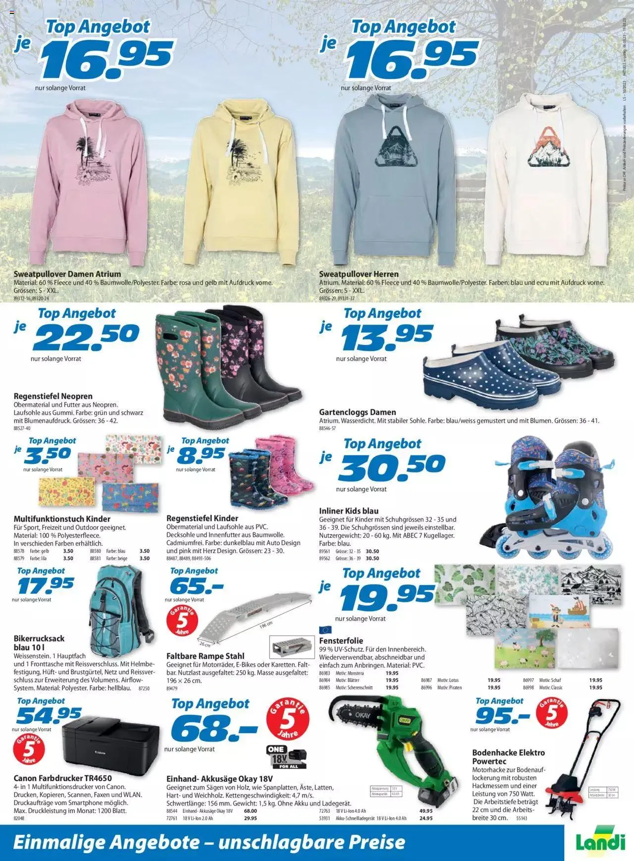 Landi Aktionen von 6. März bis 31. Dezember 2023 - Prospekt seite  18