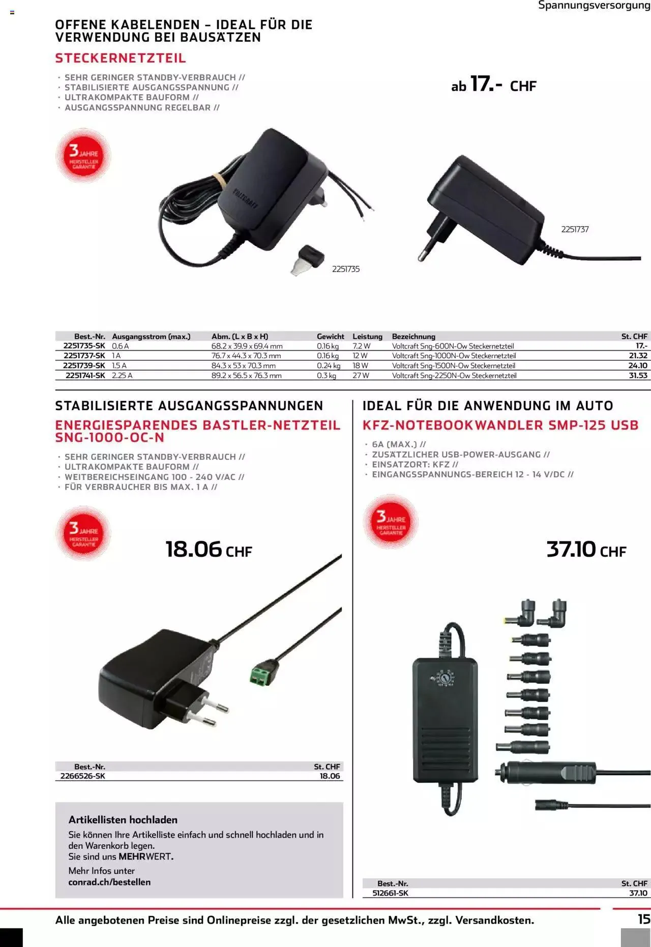 Conrad - 40 Jahre Voltcraft von 30. November bis 31. Dezember 2023 - Prospekt seite 17