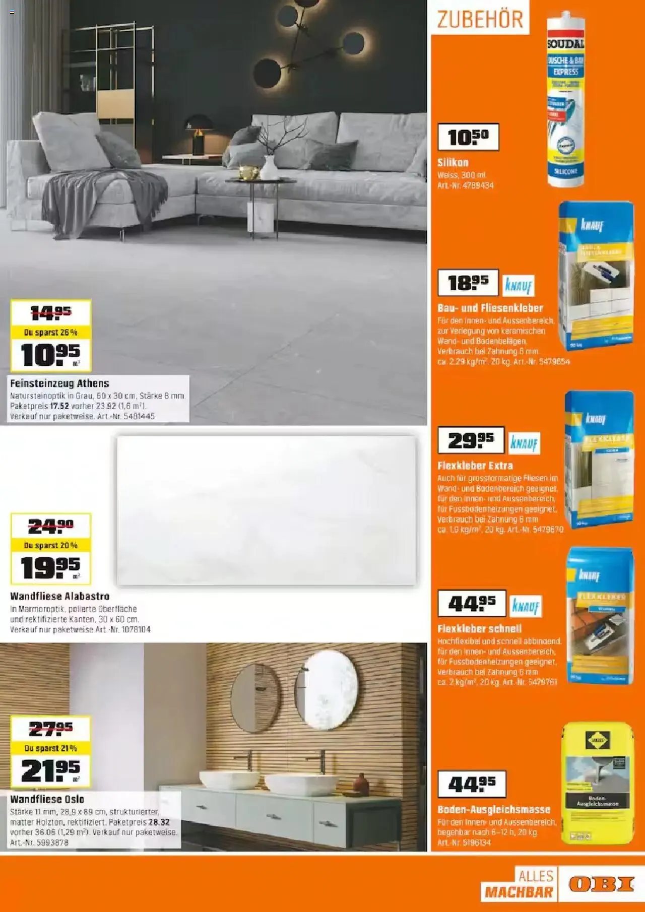 OBI Aktionen von 15. September bis 28. September 2024 - Prospekt seite  9