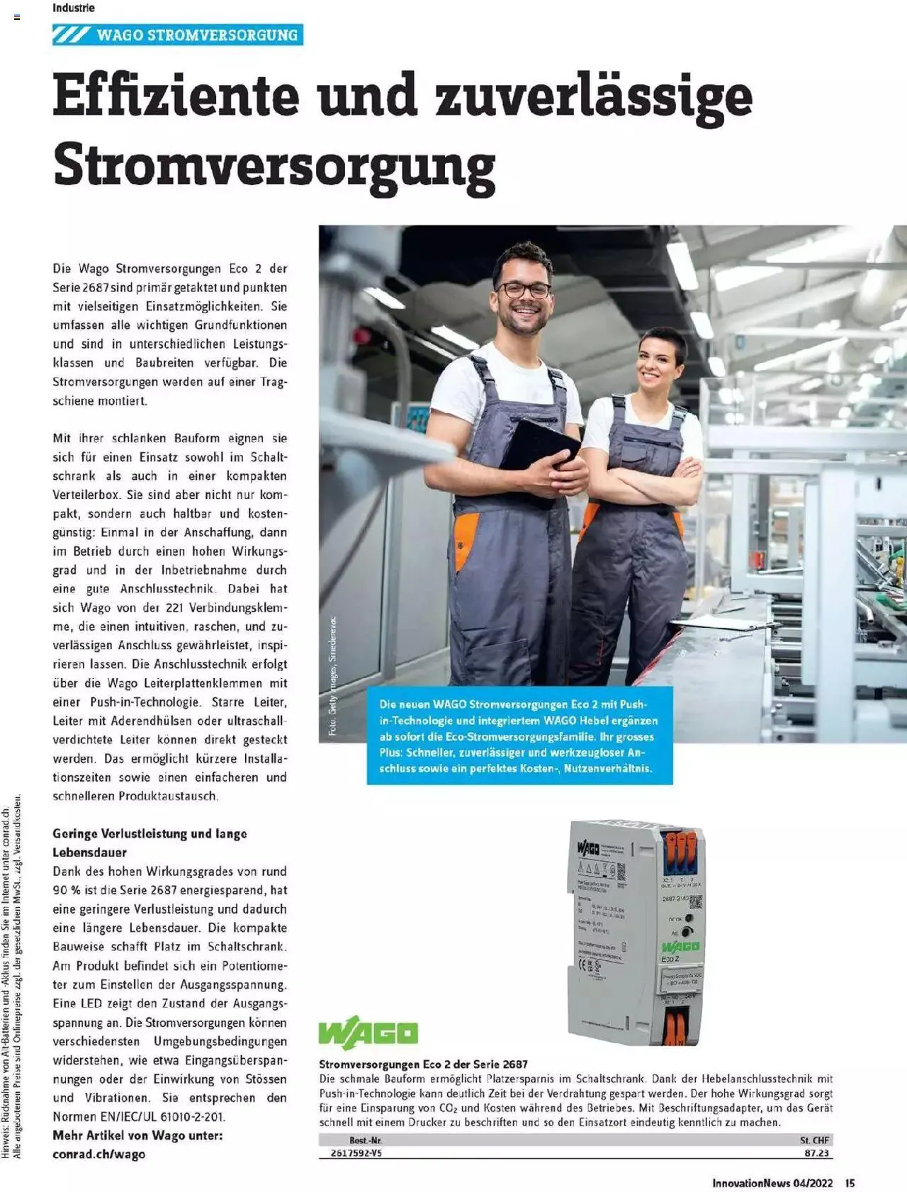 Conrad - Innovation News von 26. September bis 31. Dezember 2023 - Prospekt seite 15