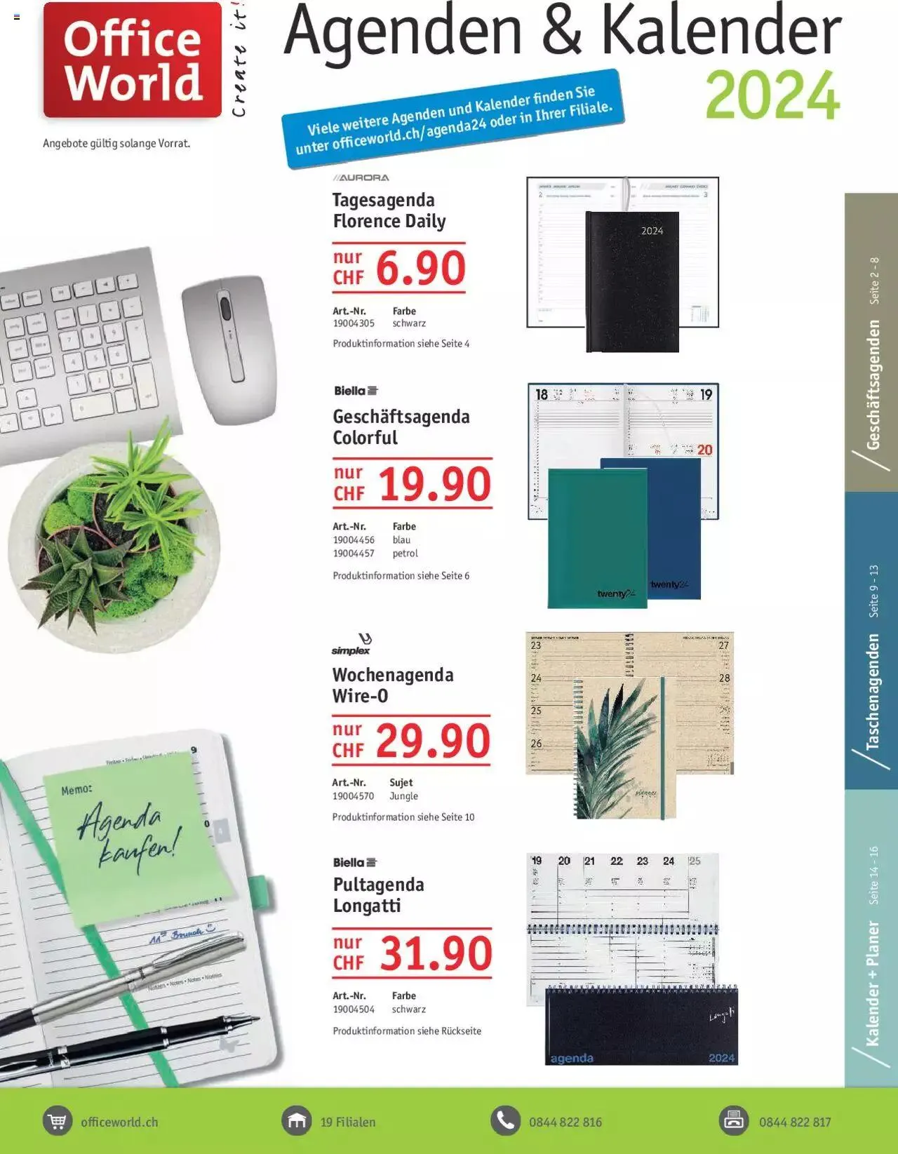 Office World Aktionen Agenden & Kalender - 0