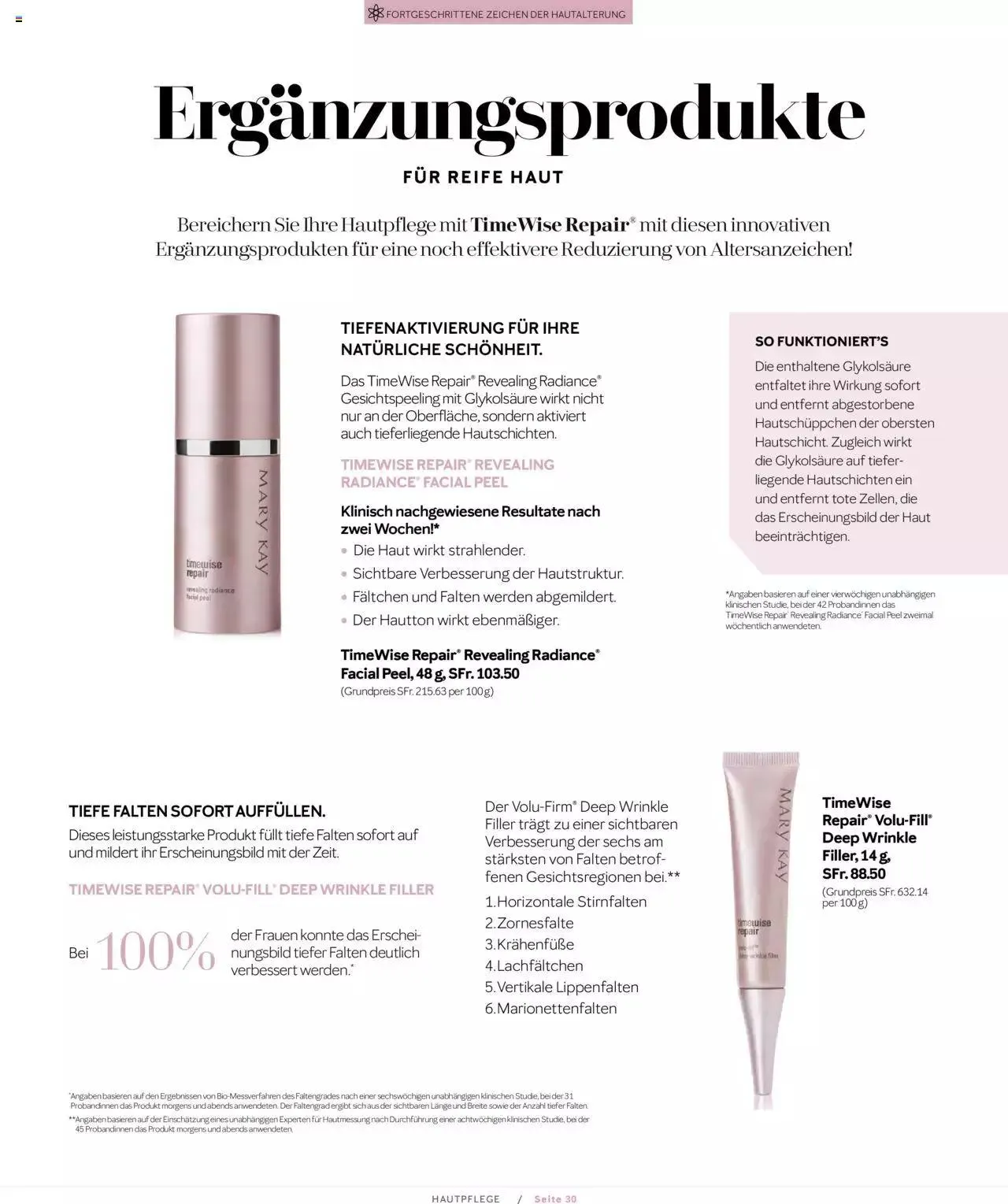 Mary Kay - Hautpflege von 1. April bis 31. Dezember 2023 - Prospekt seite  30