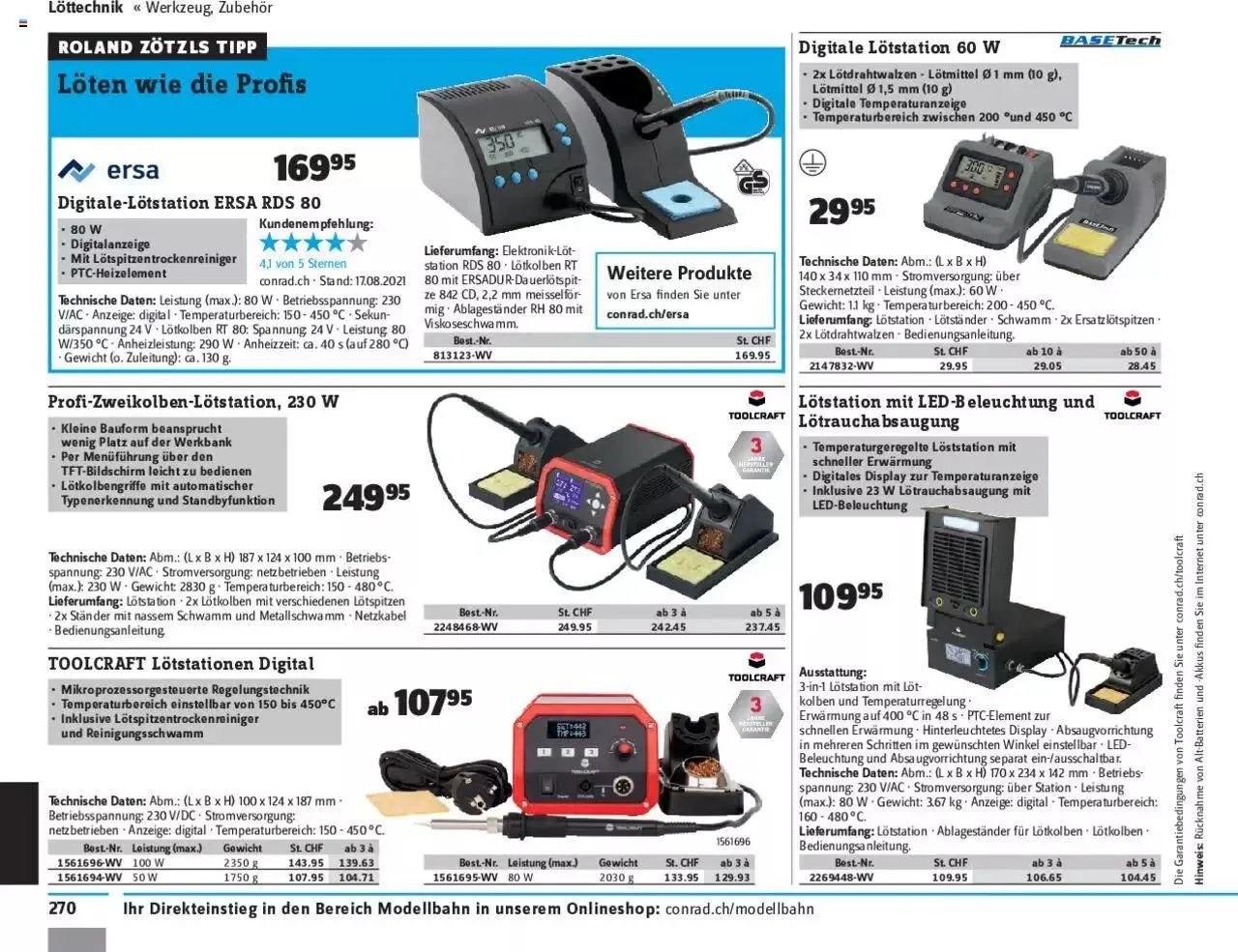 Conrad - Modellbahn 2021/22 von 1. Januar bis 31. Dezember 2023 - Prospekt seite  272