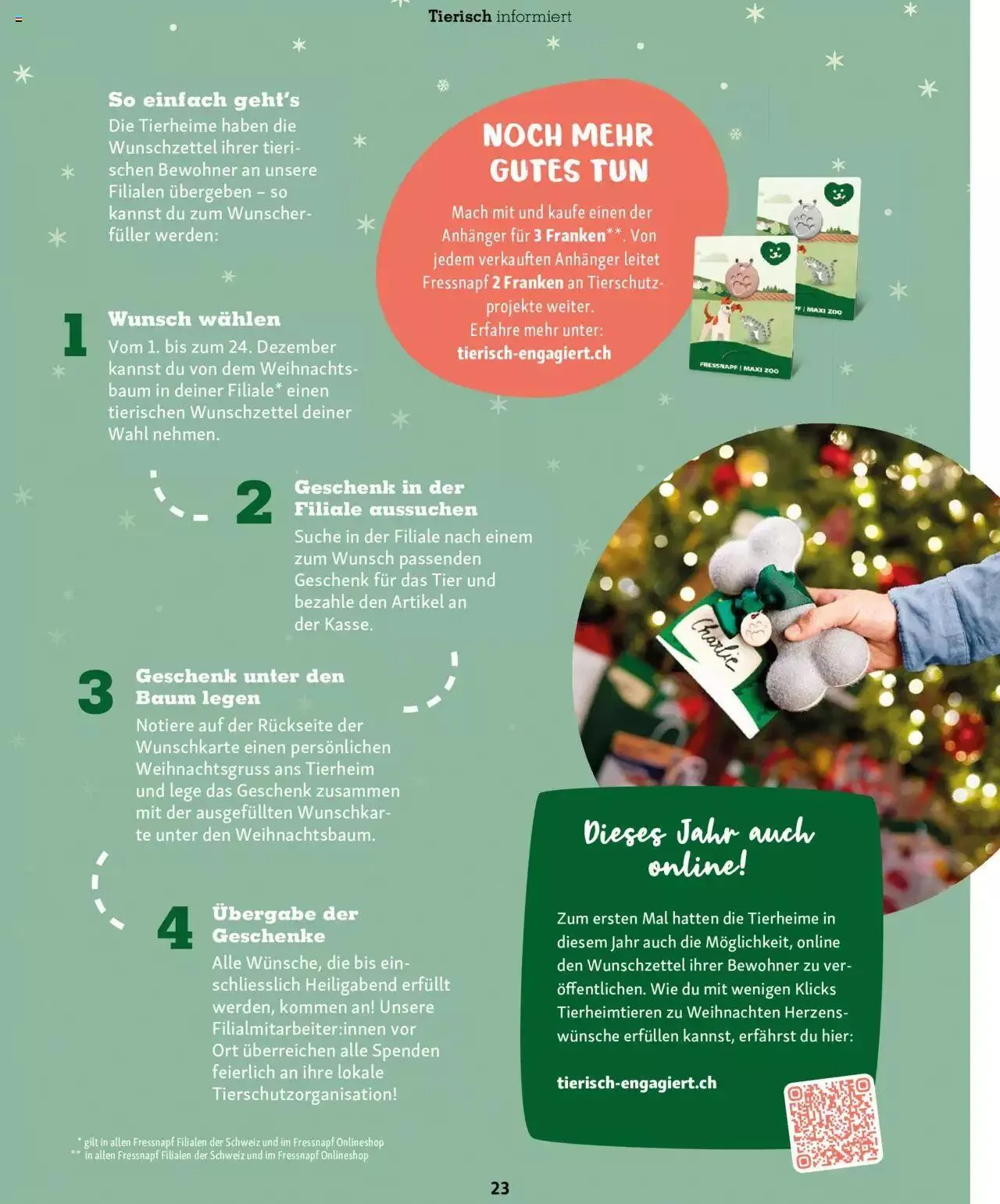 Fressnapf Magazin von 1. November bis 31. Dezember 2023 - Prospekt seite  23
