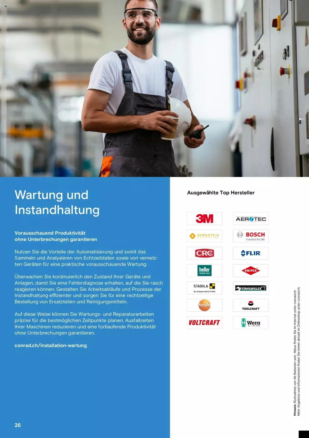 Conrad Automation und Robotik von 18. Juli bis 31. Dezember 2023 - Prospekt seite 26