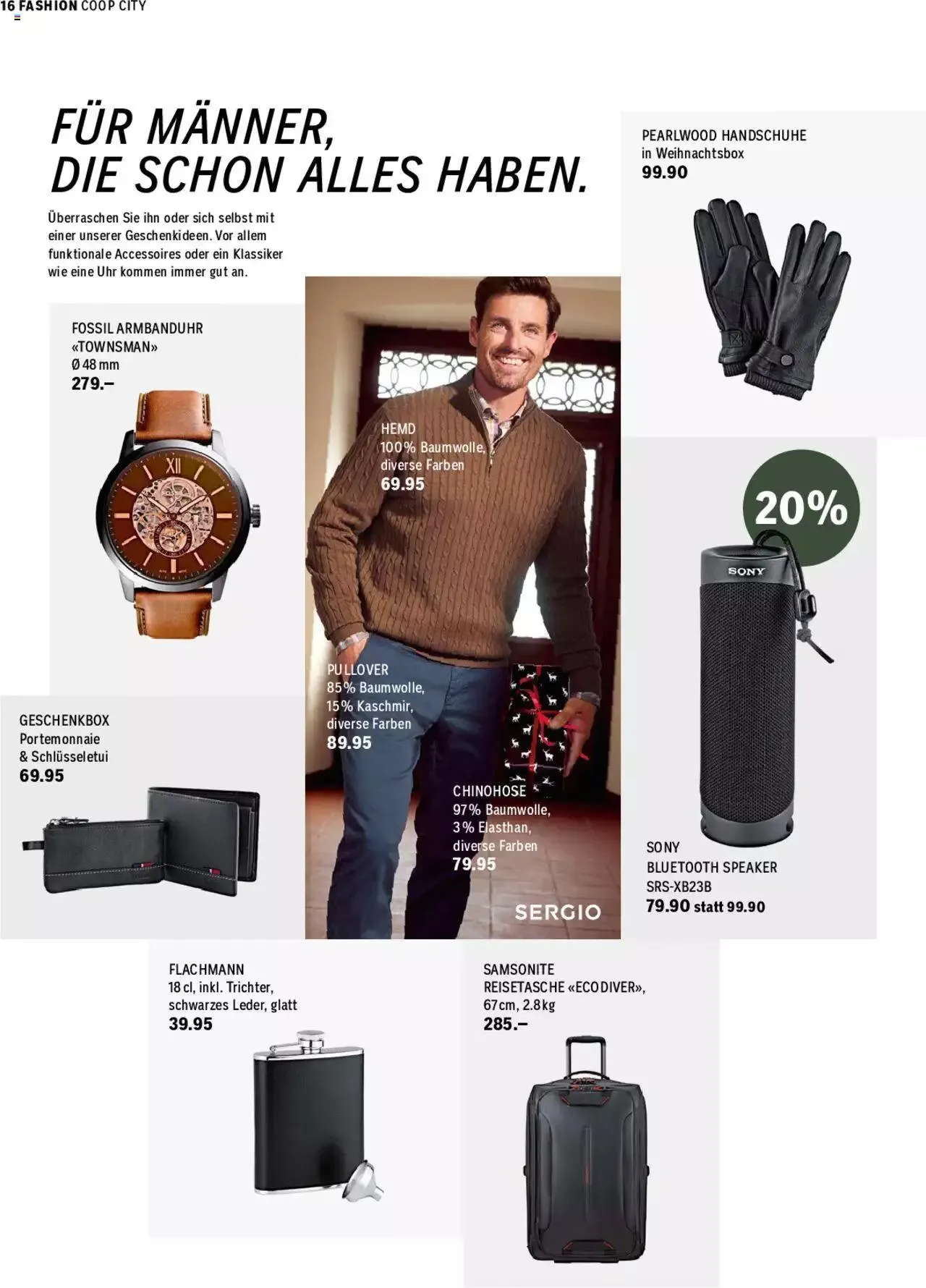 Coop City Aktionen Weihnachten von 28. November bis 17. Dezember 2023 - Prospekt seite 16