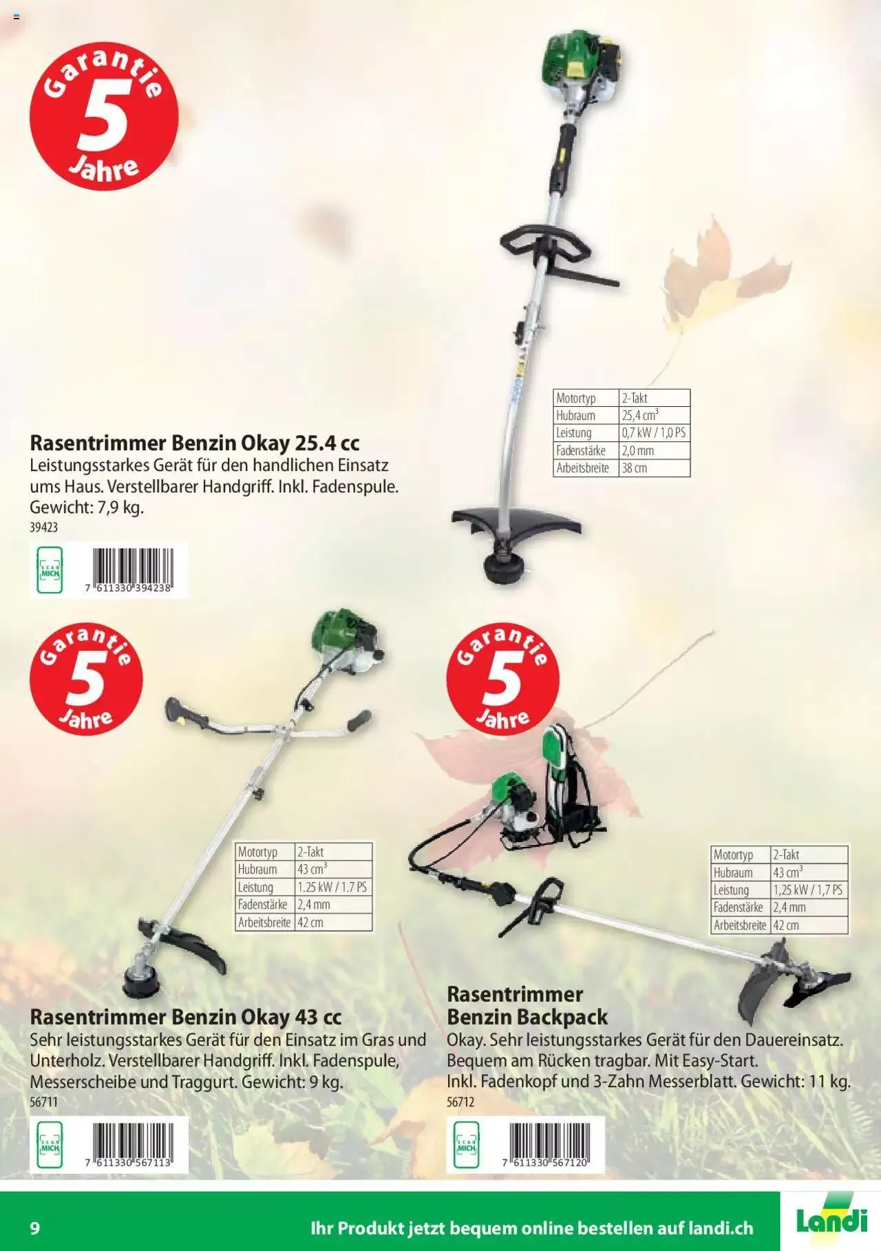 Landi - Motorgeräte 2023 von 7. März bis 31. Dezember 2023 - Prospekt seite 9