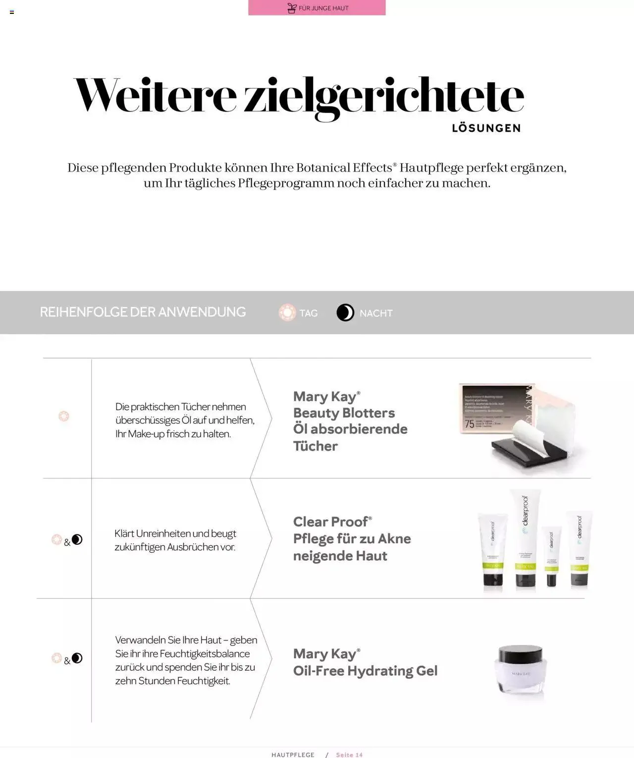 Mary Kay - Hautpflege von 1. April bis 31. Dezember 2023 - Prospekt seite  14