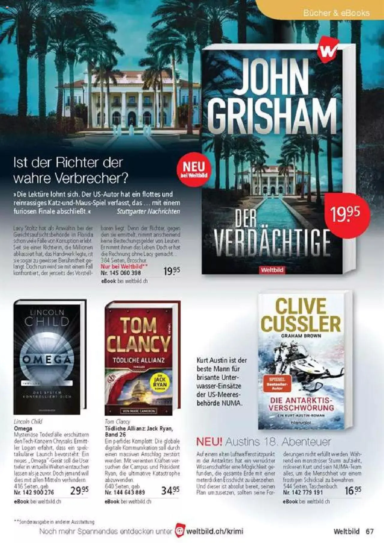 Weltbild - Aktueller Prospekt von 27. Januar bis 31. Dezember 2023 - Prospekt seite  67