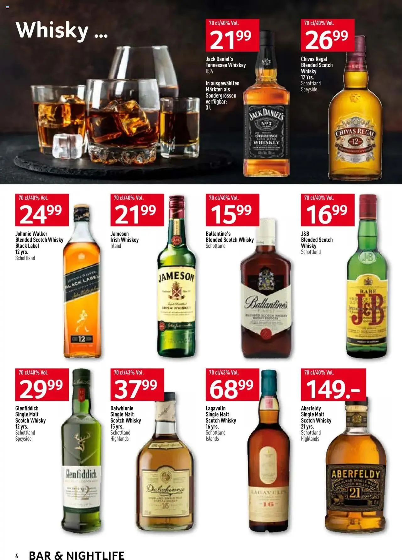 Prodega Aktionen Bar & Nightlife von 23. September bis 5. Oktober 2024 - Prospekt seite  4