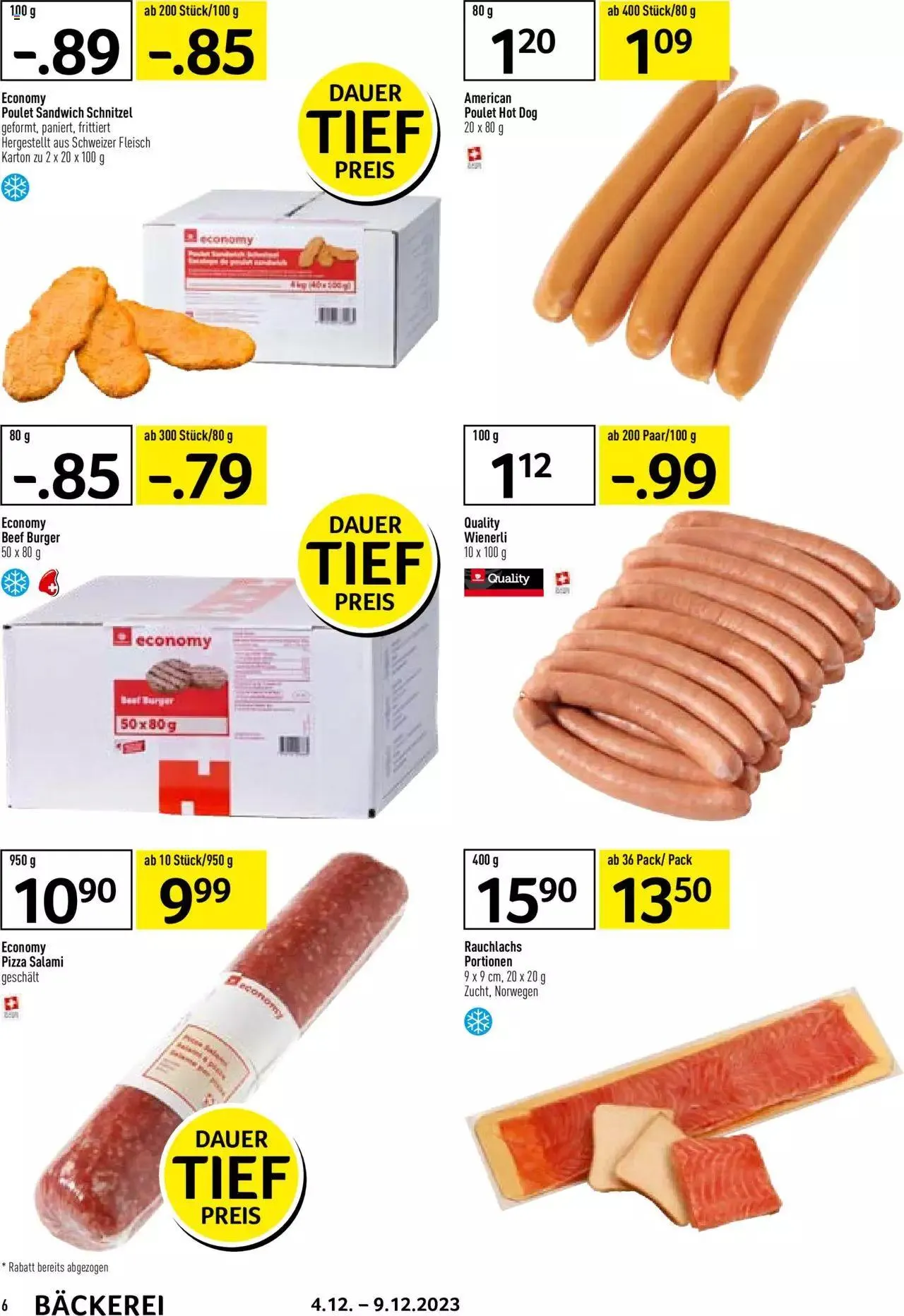 Prodega Aktionen Bäckerei von 4. Dezember bis 9. Dezember 2023 - Prospekt seite  6