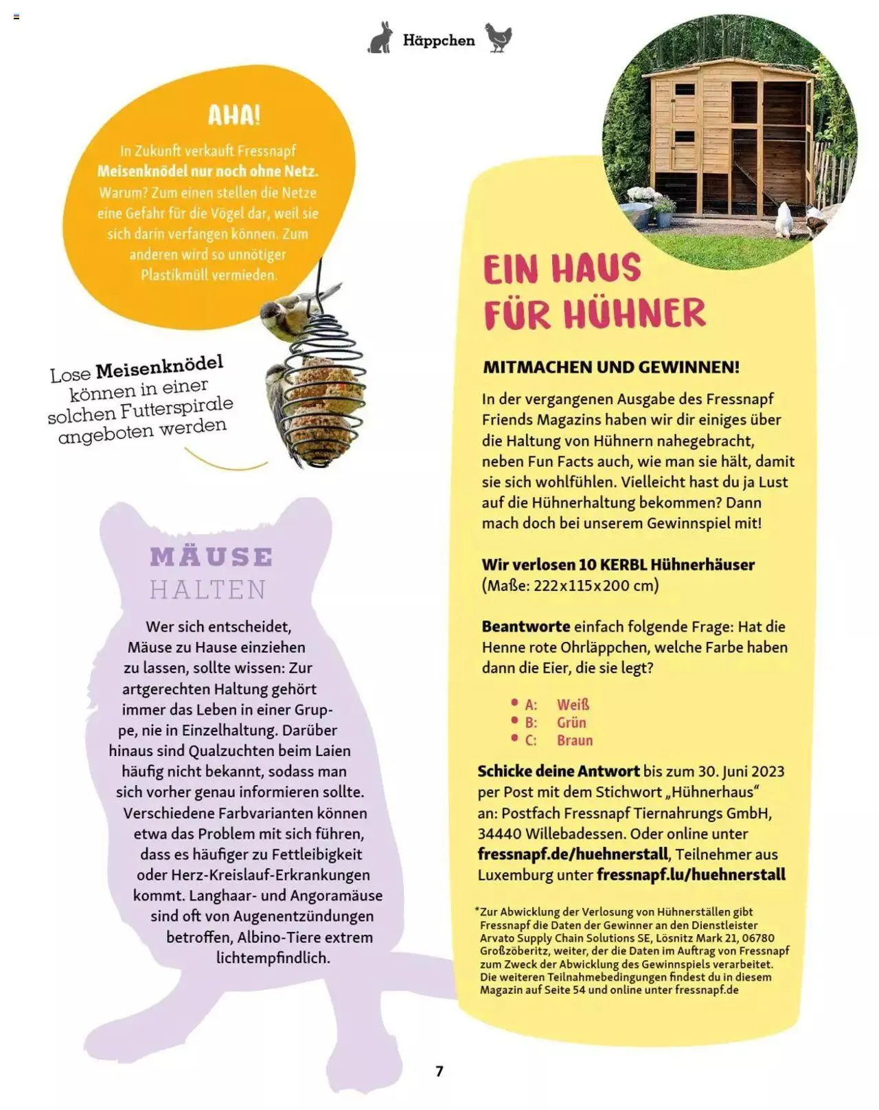 Fressnapf Magazin von 1. Mai bis 31. Dezember 2023 - Prospekt seite  7