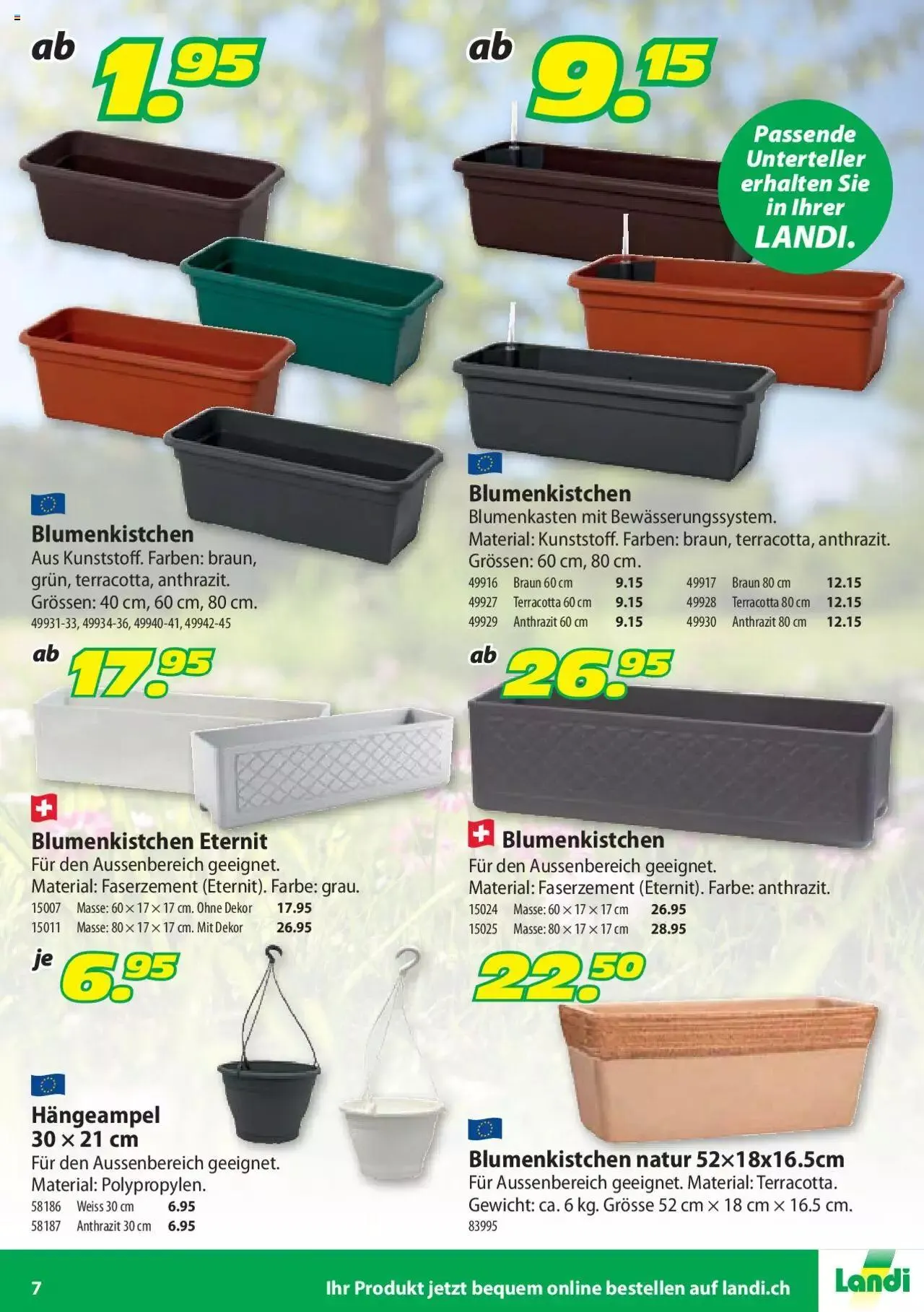 Landi - Geranien von 25. April bis 31. Dezember 2023 - Prospekt seite 7