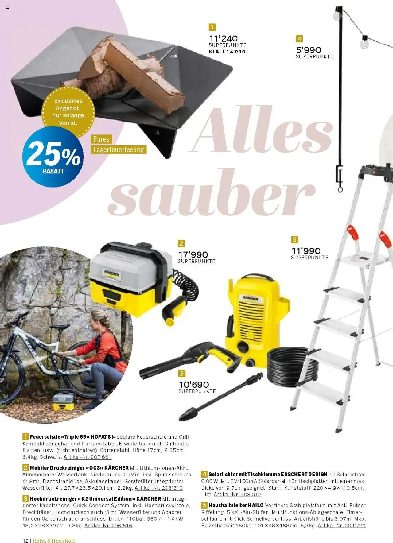 Coop Aktionen Praemien Shop von 3. September bis 31. Dezember 2024 - Prospekt seite  12