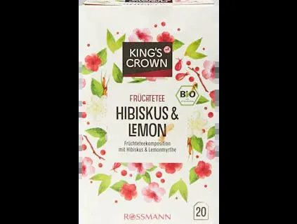 KingSC Bio Früchtetee Hibiskus-Lemon