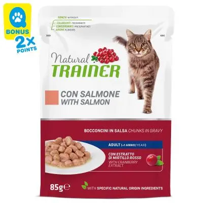 Trainer Katzenfutter Adult Lachs in Sauce 12x85g