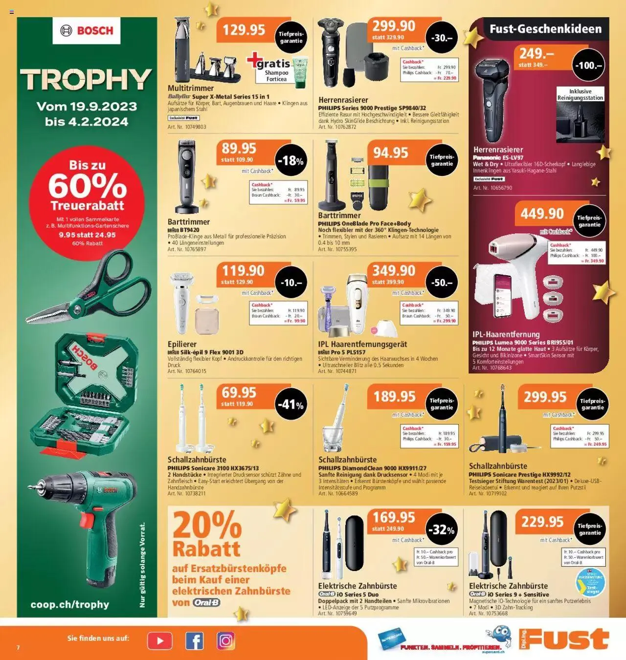 Fust Aktionen von 4. Dezember bis 10. Dezember 2023 - Prospekt seite  7