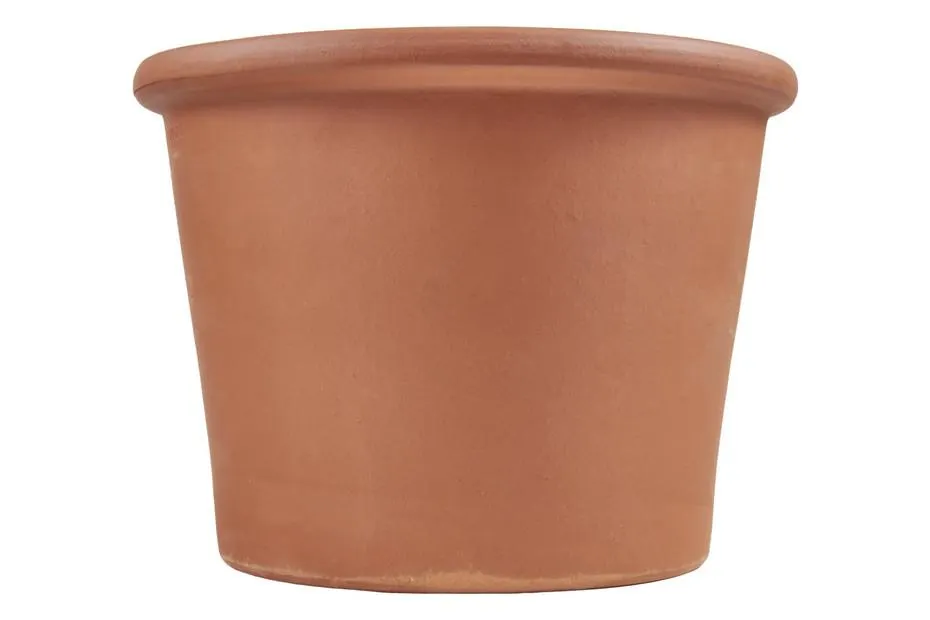 Deroma Pflanztopf Cilindro Bordato Rot | ⌀ 23 × 17 cm