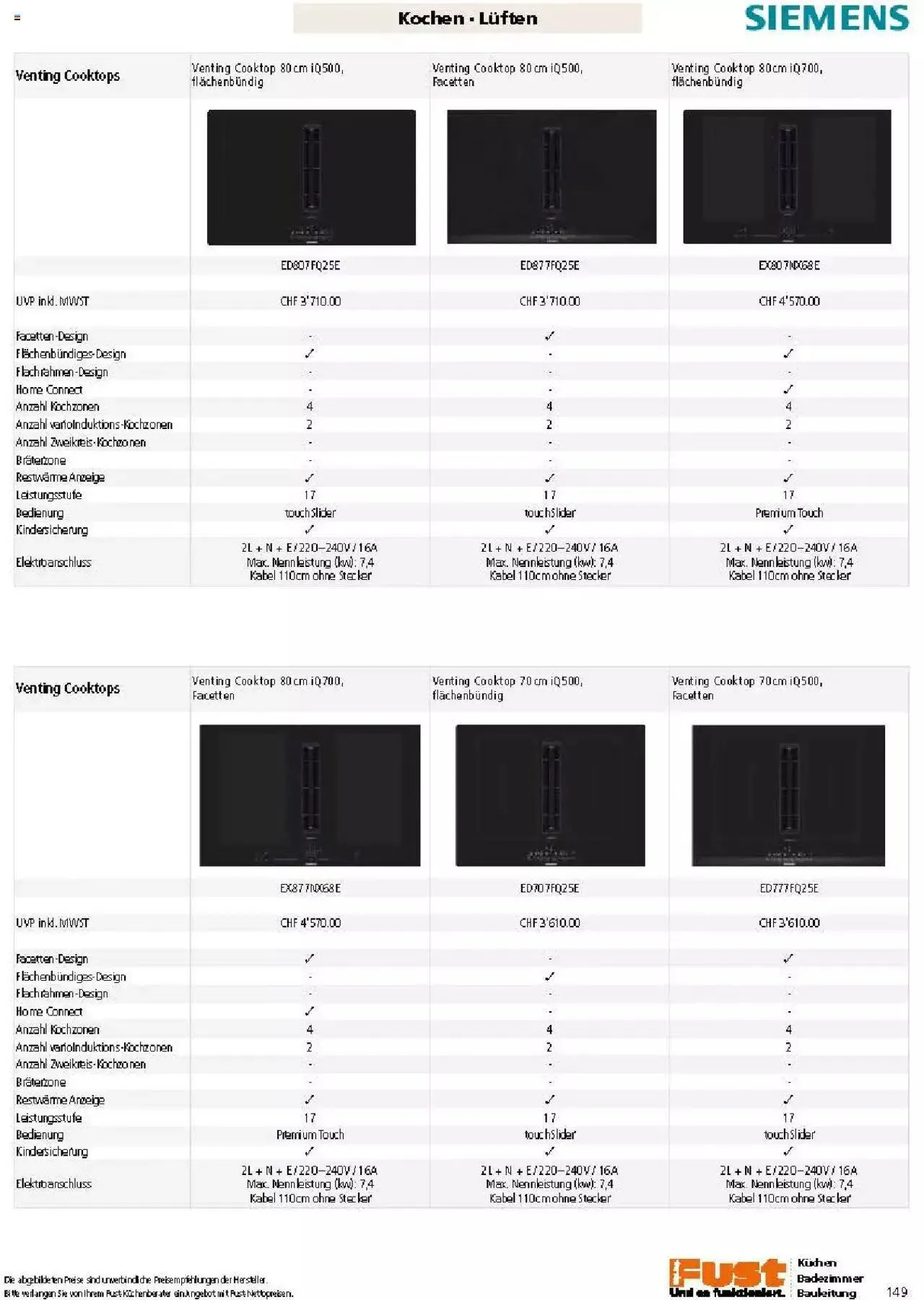 Fust Küchen- und Badezimmerprospekt von 4. März bis 31. Dezember 2024 - Prospekt seite  149