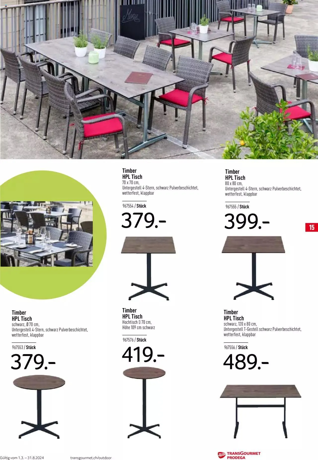 Prodega Outdoor Katalog 2024 von 26. Februar bis 26. Februar 2025 - Prospekt seite  15