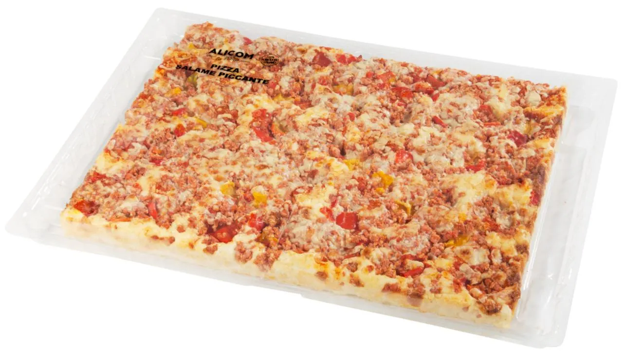 Pizza Salami pikant und Peperoni