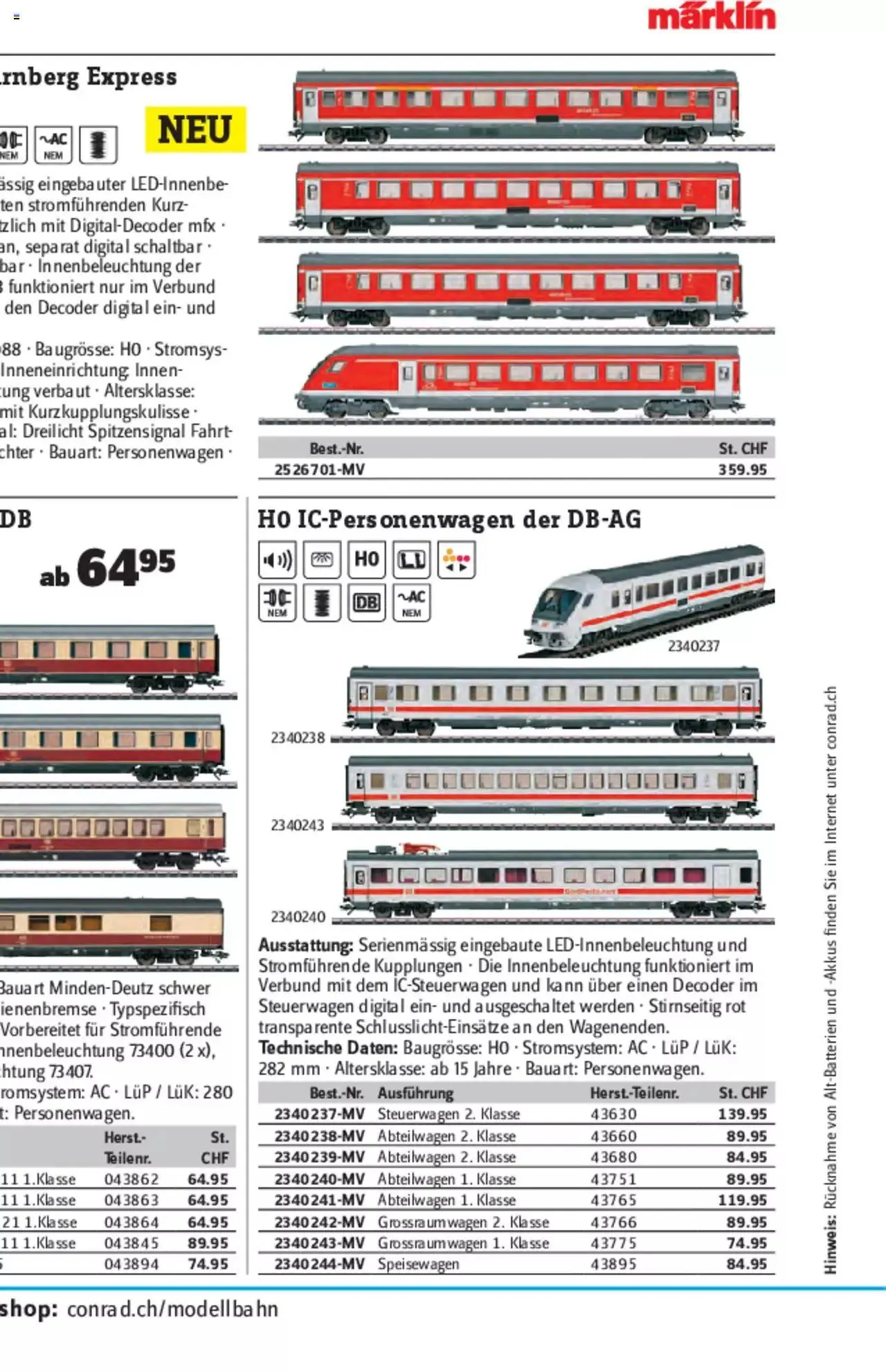 Conrad - Modellbahn Katalog 2022/23 von 5. September bis 31. Dezember 2023 - Prospekt seite  32
