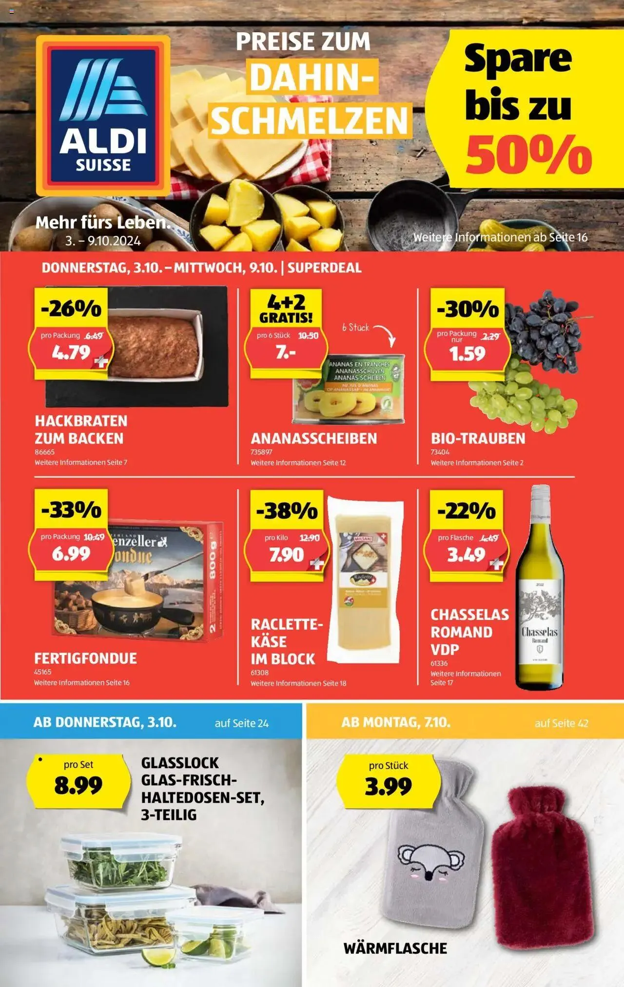 Aldi Aktionen von 3. Oktober bis 9. Oktober 2024 - Prospekt seite  1
