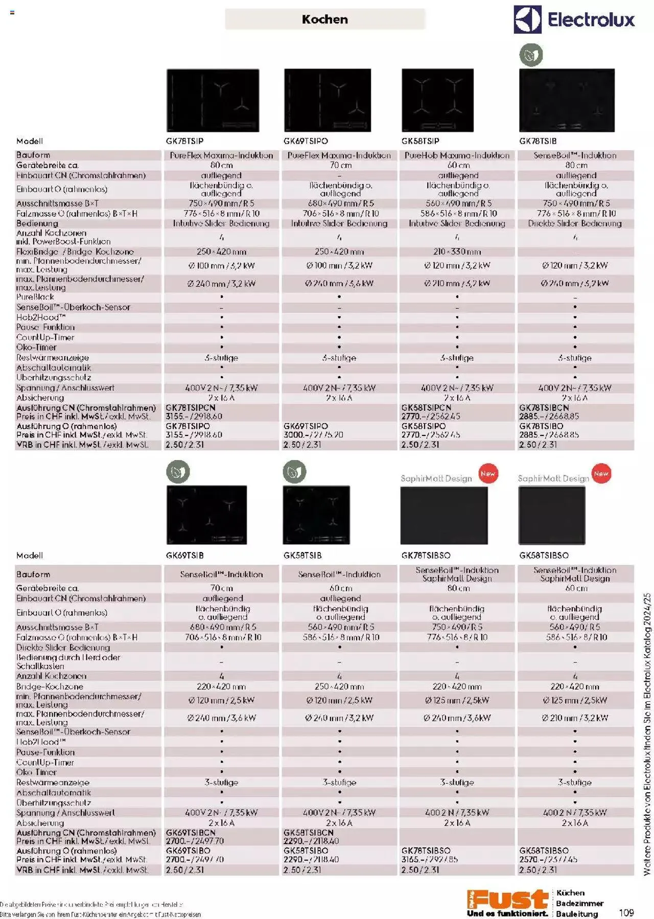 Fust Küchen- und Badezimmerprospekt von 4. März bis 31. Dezember 2024 - Prospekt seite 109