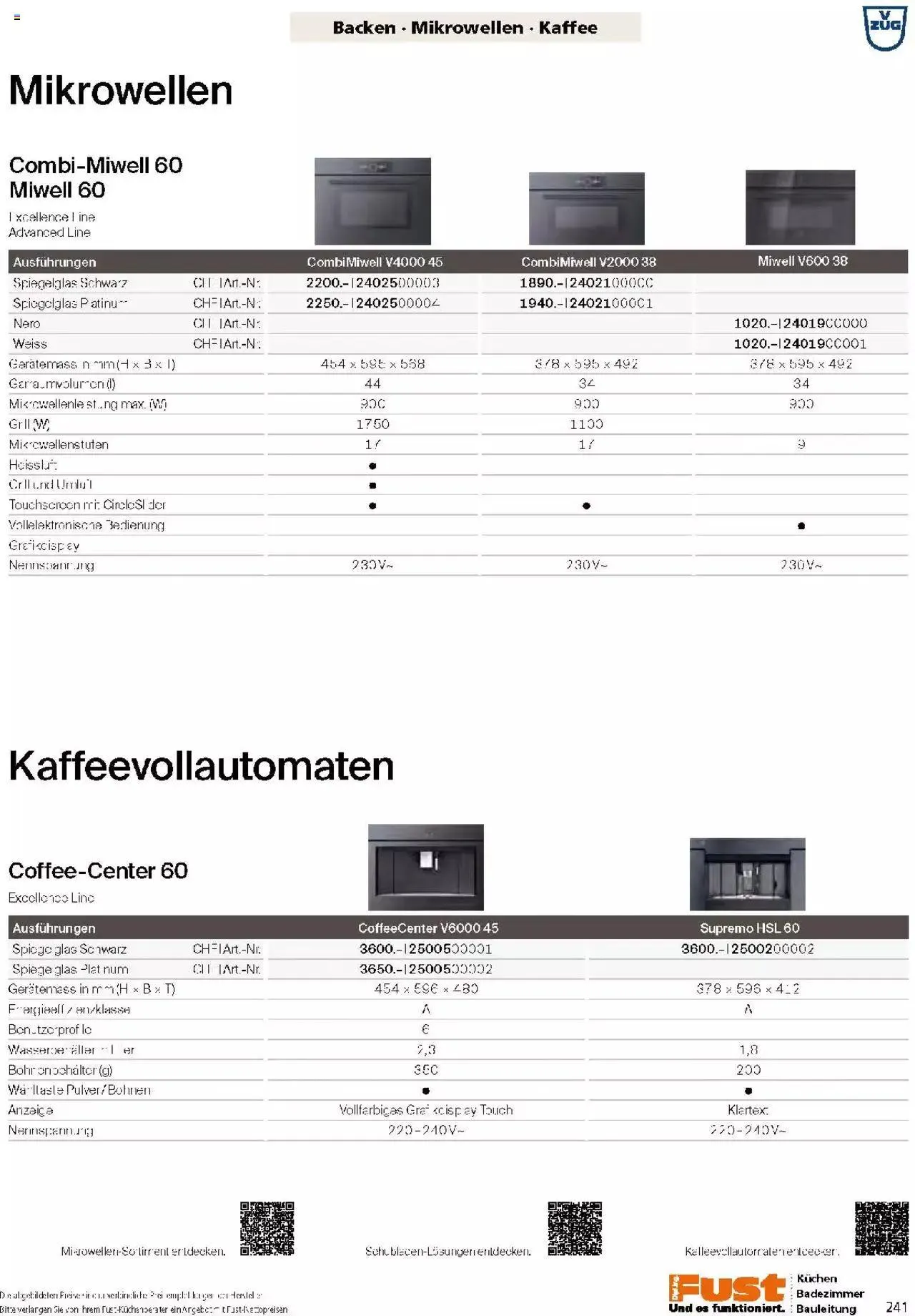 Fust Küchen- und Badezimmerprospekt von 4. März bis 31. Dezember 2024 - Prospekt seite  241