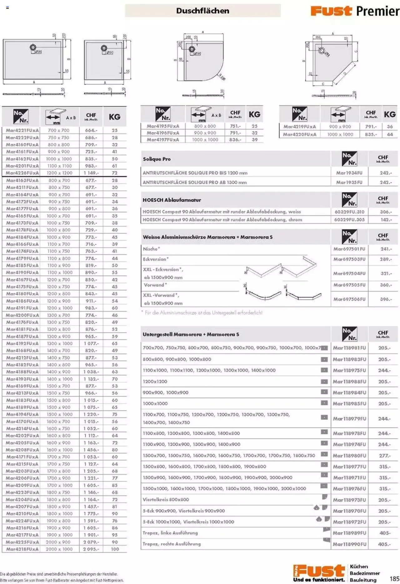 Fust Badezimmermagazin von 17. April bis 31. Dezember 2023 - Prospekt seite  185