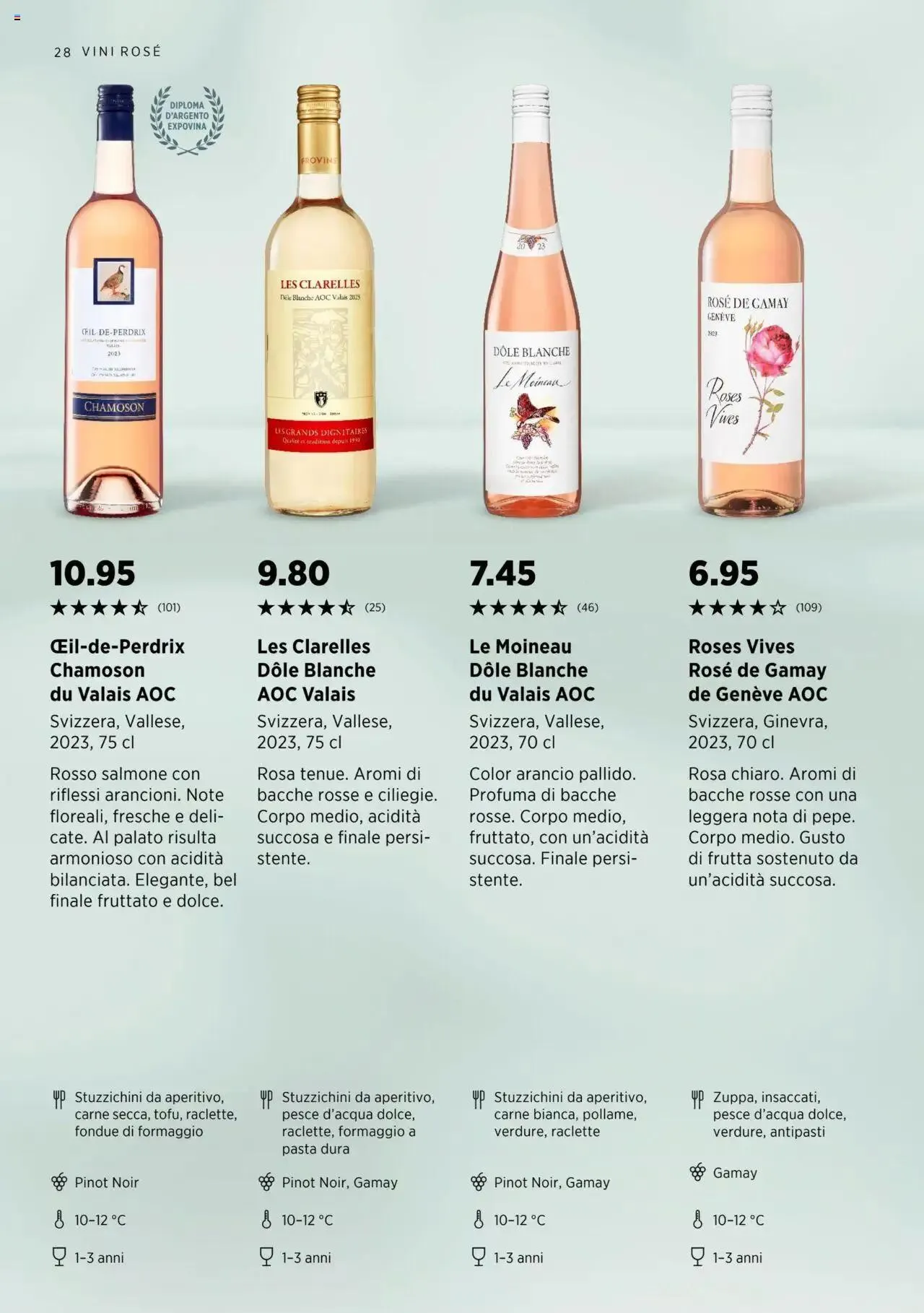 Denner Aktionen Guida dei vini 2024/2025 von 11. September bis 31. Dezember 2024 - Prospekt seite 28