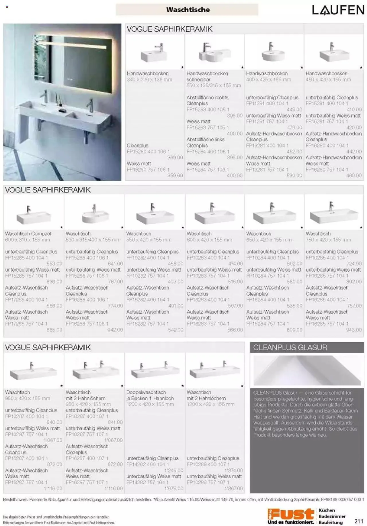 Fust Badezimmermagazin von 17. April bis 31. Dezember 2023 - Prospekt seite 211