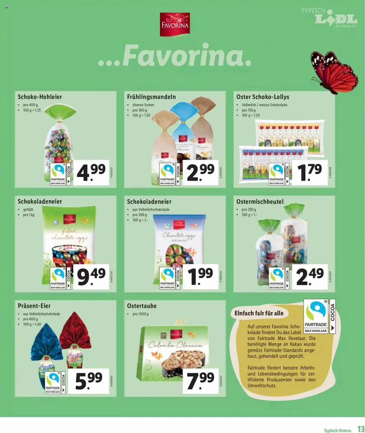 Lidl - Ostern von 2. März bis 31. Dezember 2023 - Prospekt seite 13