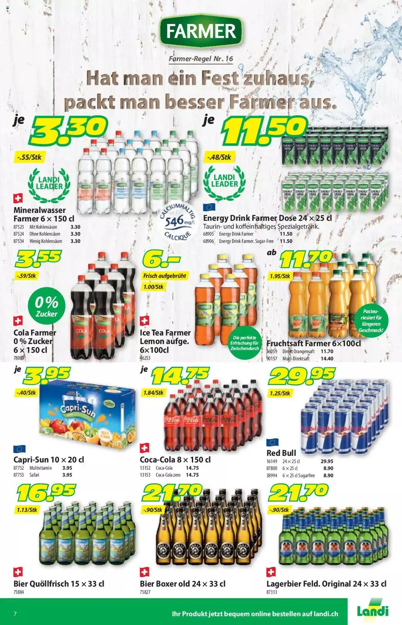 Landi - Aktueller Prospekt von 2. Januar bis 31. Dezember 2023 - Prospekt seite  7