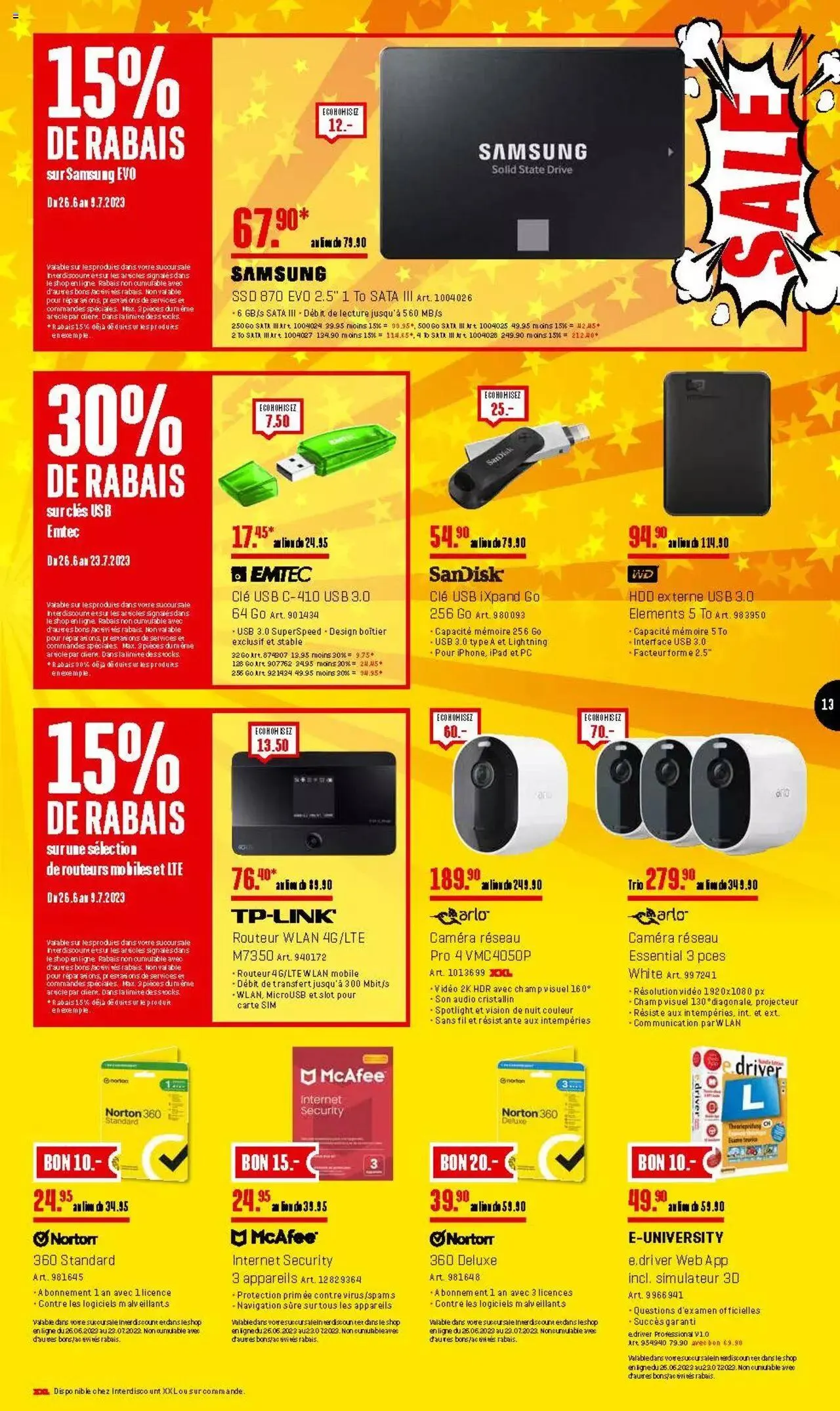 Interdiscount Aktionen FR von 26. Juni bis 31. Dezember 2023 - Prospekt seite 13