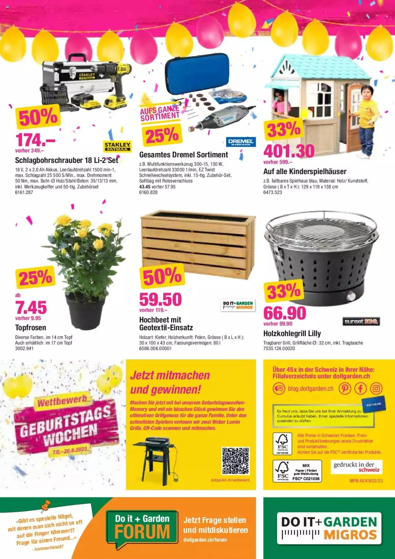 DO IT+GARDEN MIGROS Aktionen von 8. August bis 21. August 2023 - Prospekt seite  12