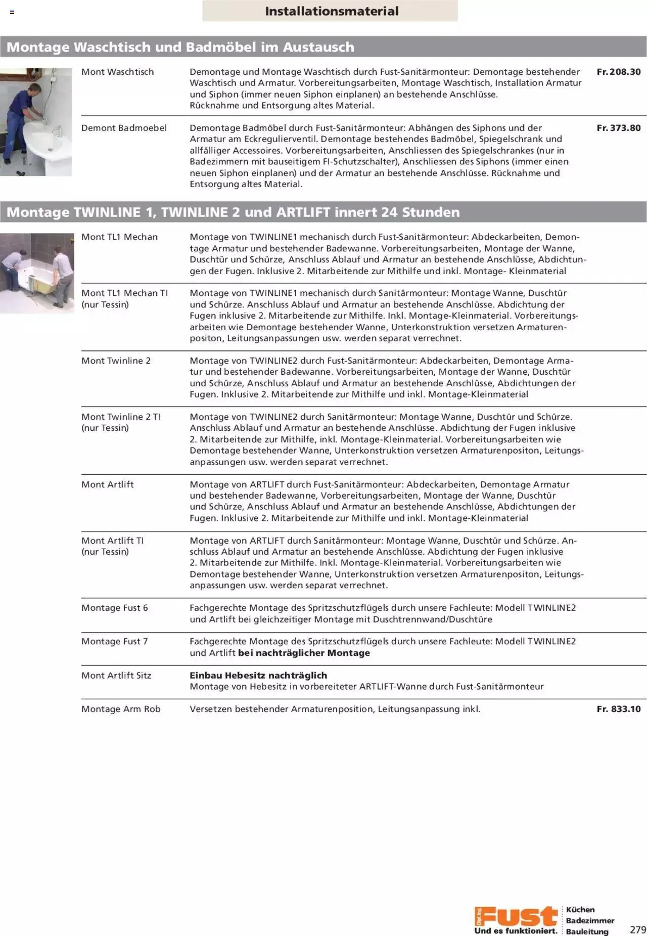 Fust Aktionen Badezimmermagazin von 17. April bis 31. Dezember 2024 - Prospekt seite  279