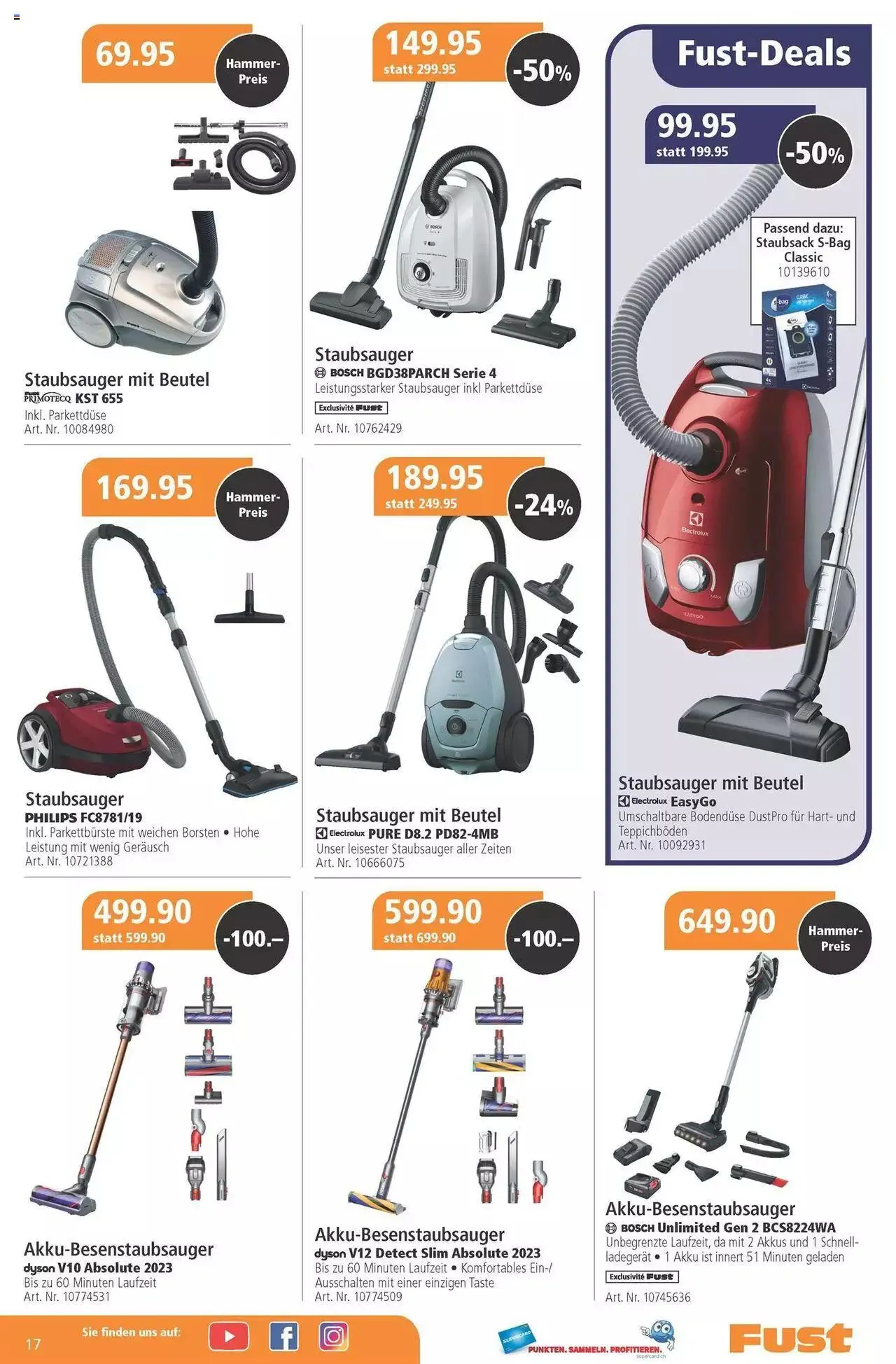 Fust Aktionen von 30. Mai bis 23. Juni 2024 - Prospekt seite 17