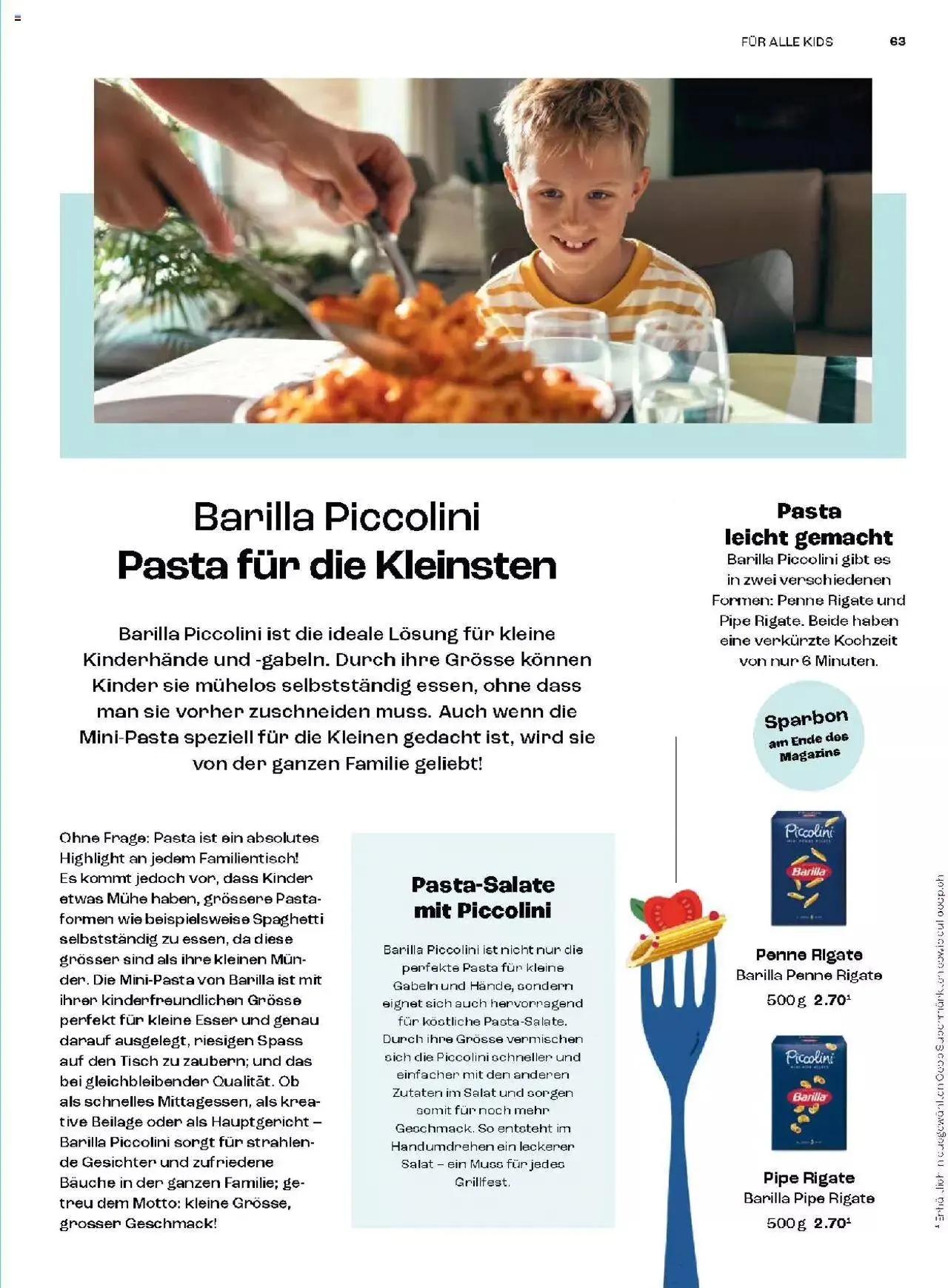 Coop Magazin Familien von 18. Juni bis 31. Dezember 2024 - Prospekt seite  63