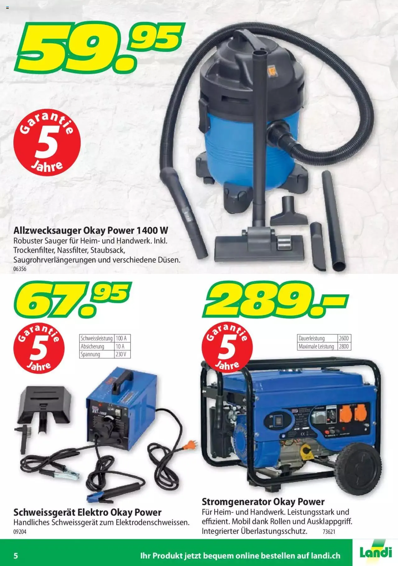 Landi - Elektrowerkzeuge 2022 von 4. Februar bis 31. Dezember 2023 - Prospekt seite 5