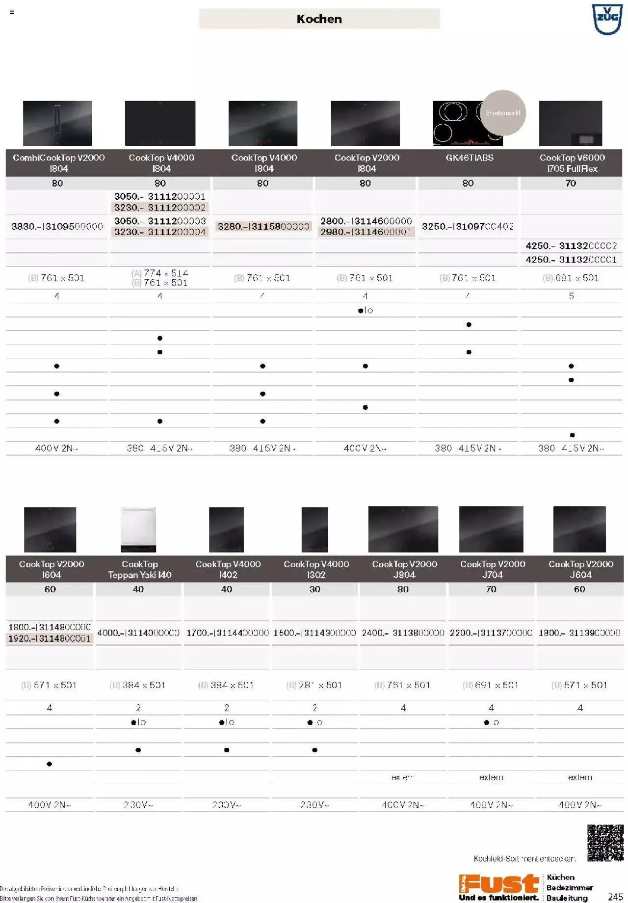 Fust Küchen- und Badezimmerprospekt von 4. März bis 31. Dezember 2024 - Prospekt seite 245