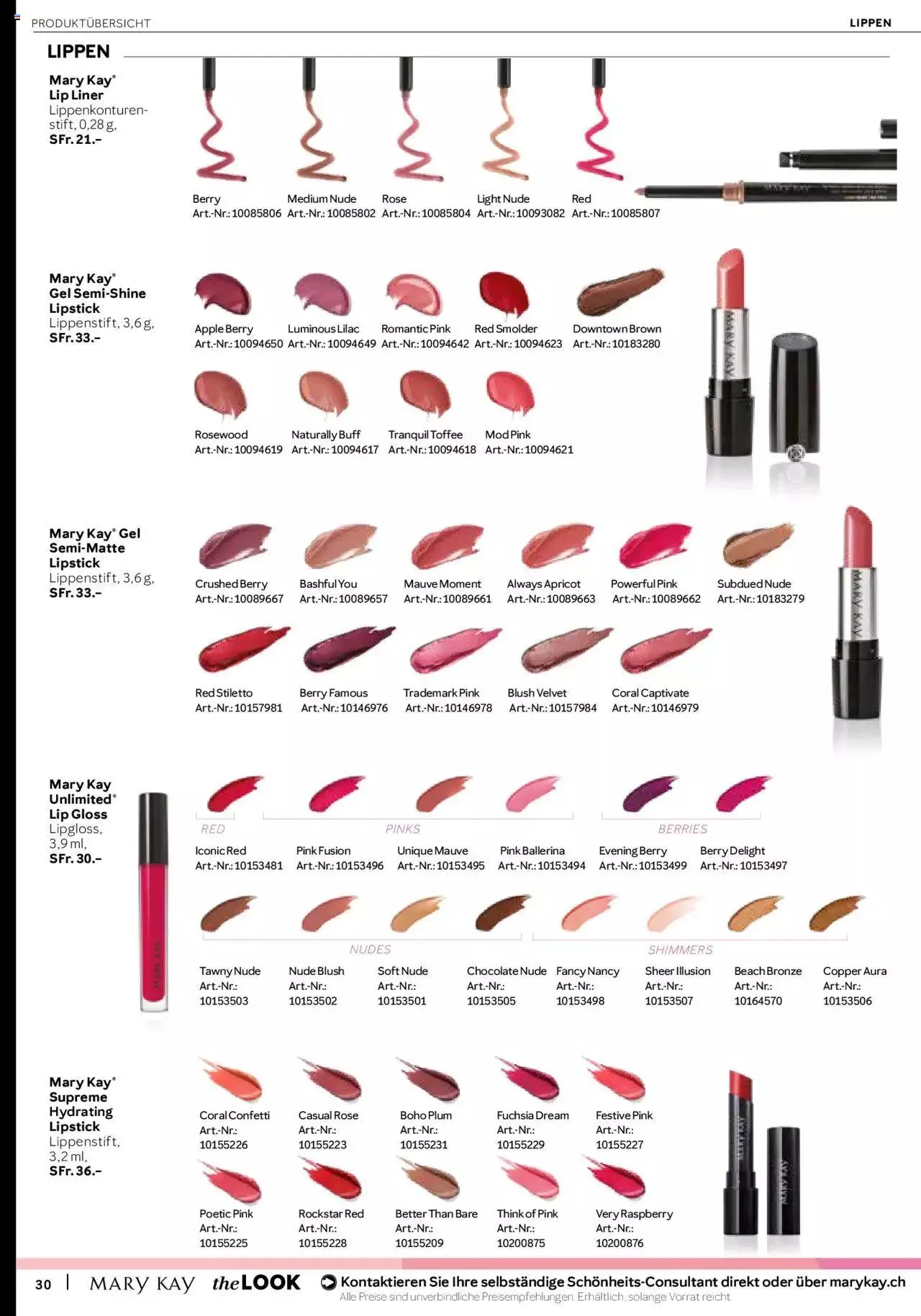 Mary Kay Aktionen von 17. Juli bis 31. Dezember 2023 - Prospekt seite 30