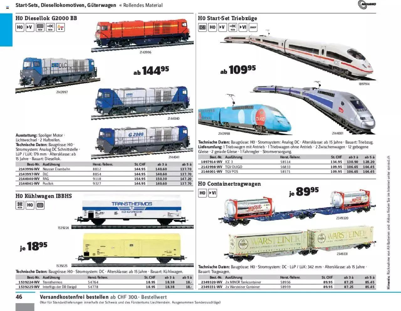 Conrad - Modellbahn 2021/22 von 1. Januar bis 31. Dezember 2023 - Prospekt seite 48