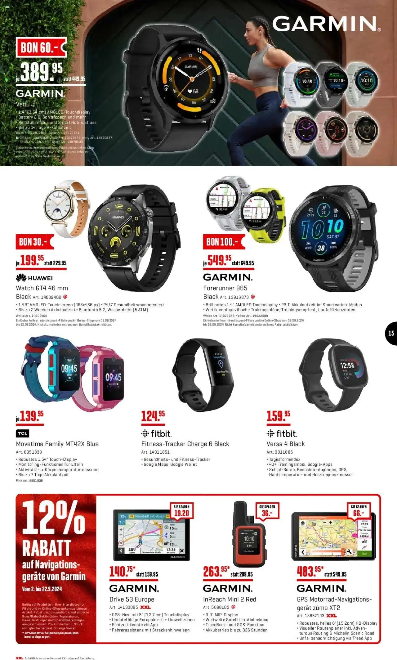 Interdiscount Mobile Prospekt von 9. September bis 22. September 2024 - Prospekt seite  15