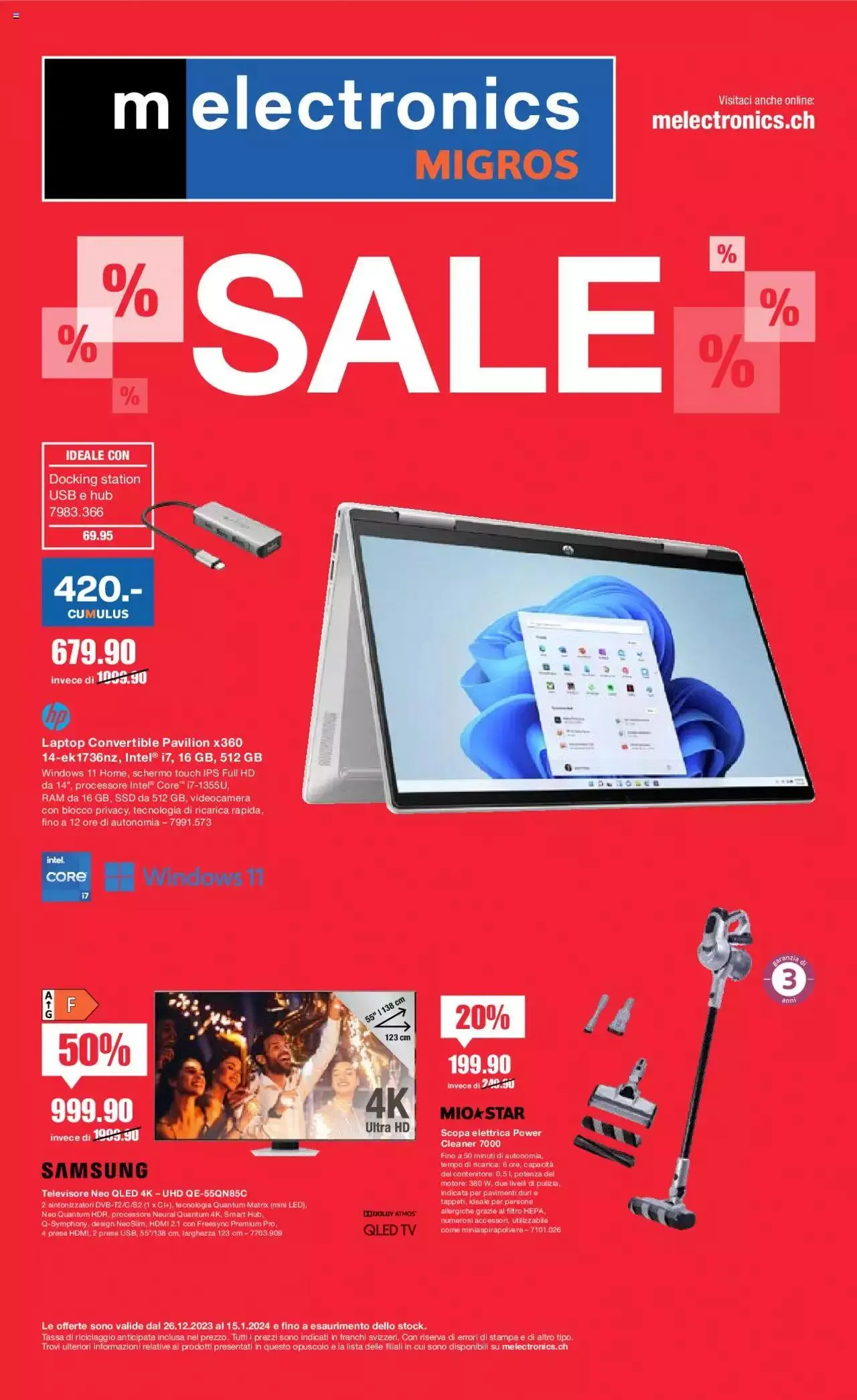 Melectronics - Prospetto von 26. Dezember bis 15. Januar 2024 - Prospekt seite  