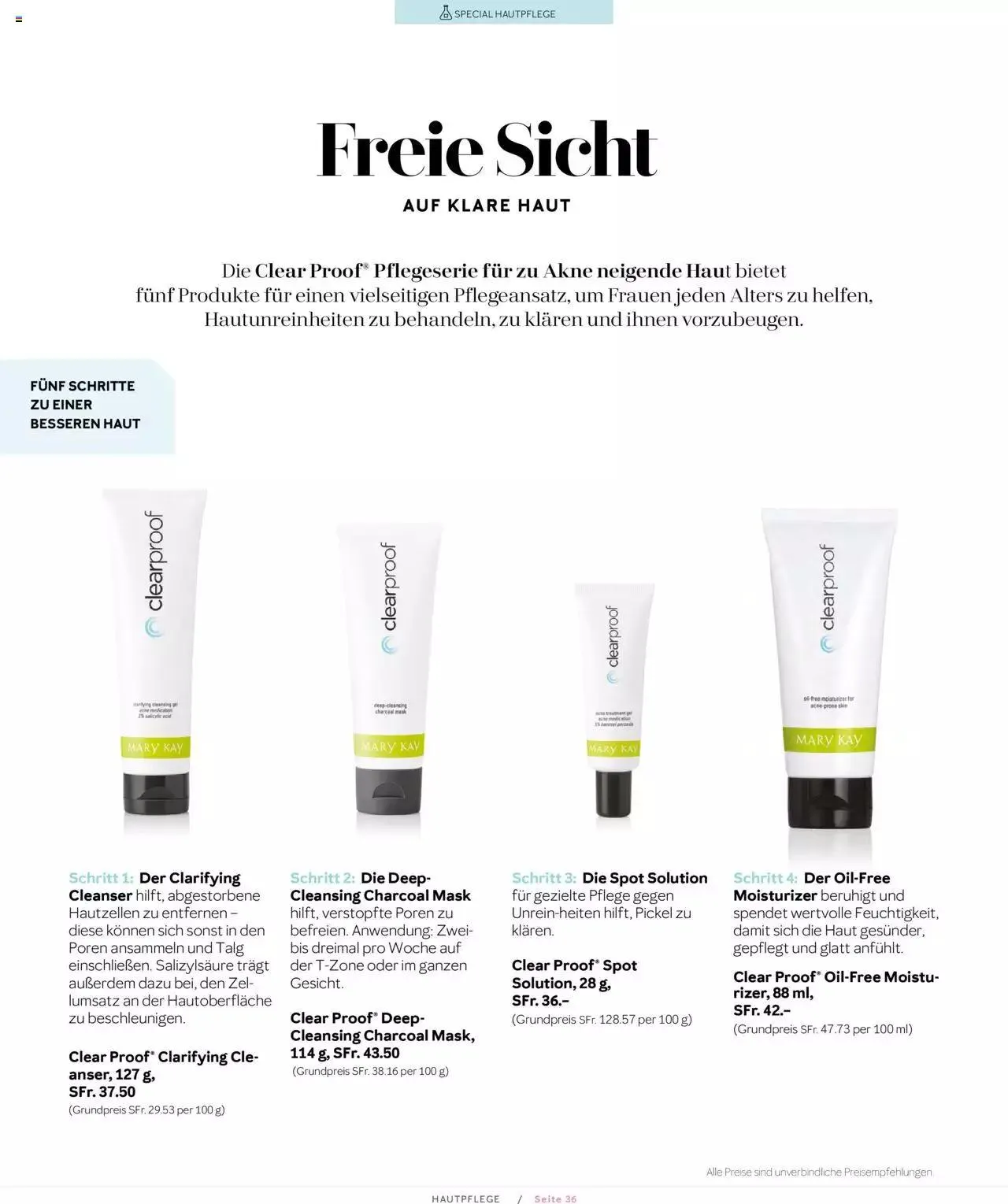 Mary Kay - Hautpflege von 1. April bis 31. Dezember 2023 - Prospekt seite  36