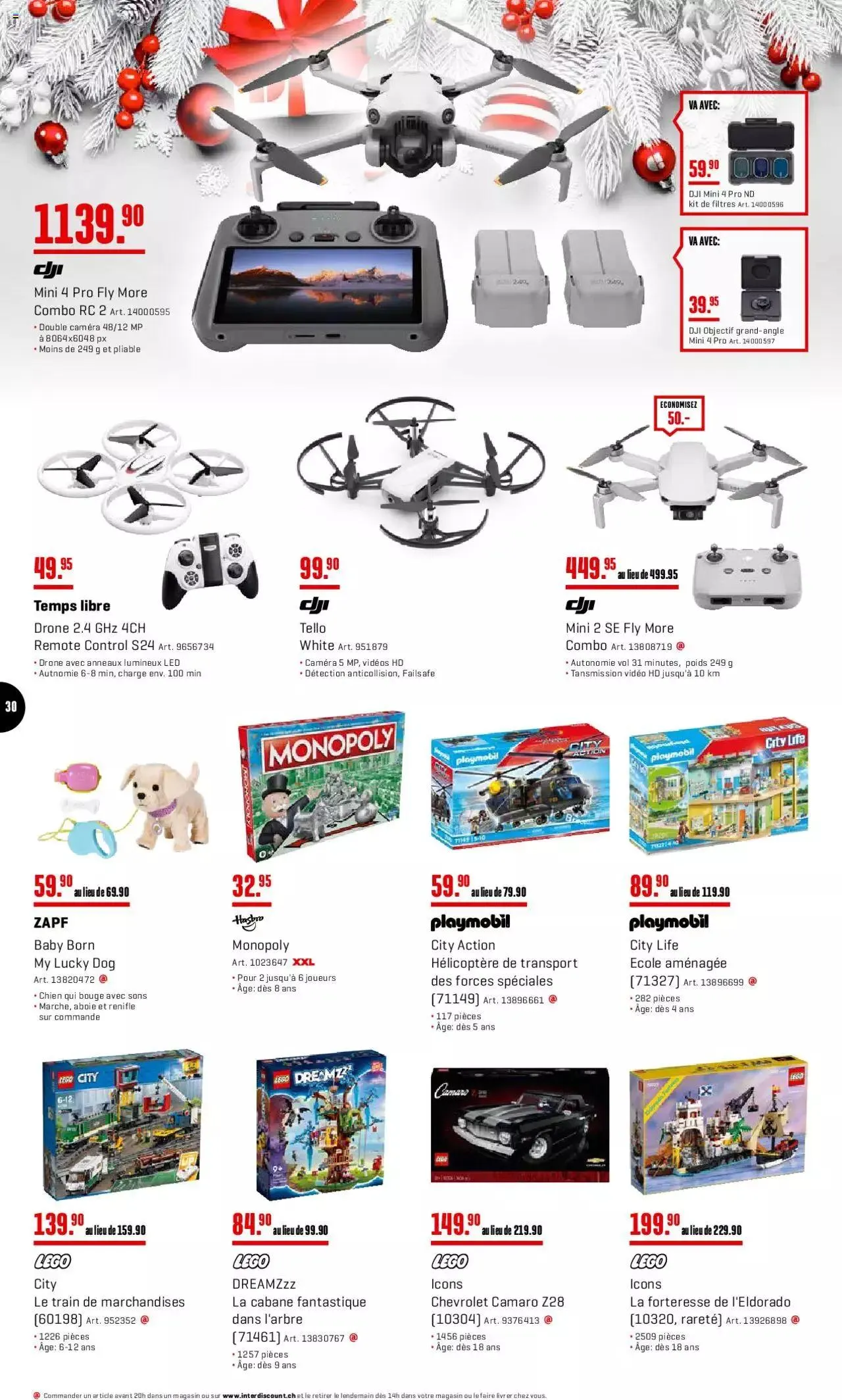 Interdiscount Aktionen FR von 4. Dezember bis 24. Dezember 2023 - Prospekt seite 30