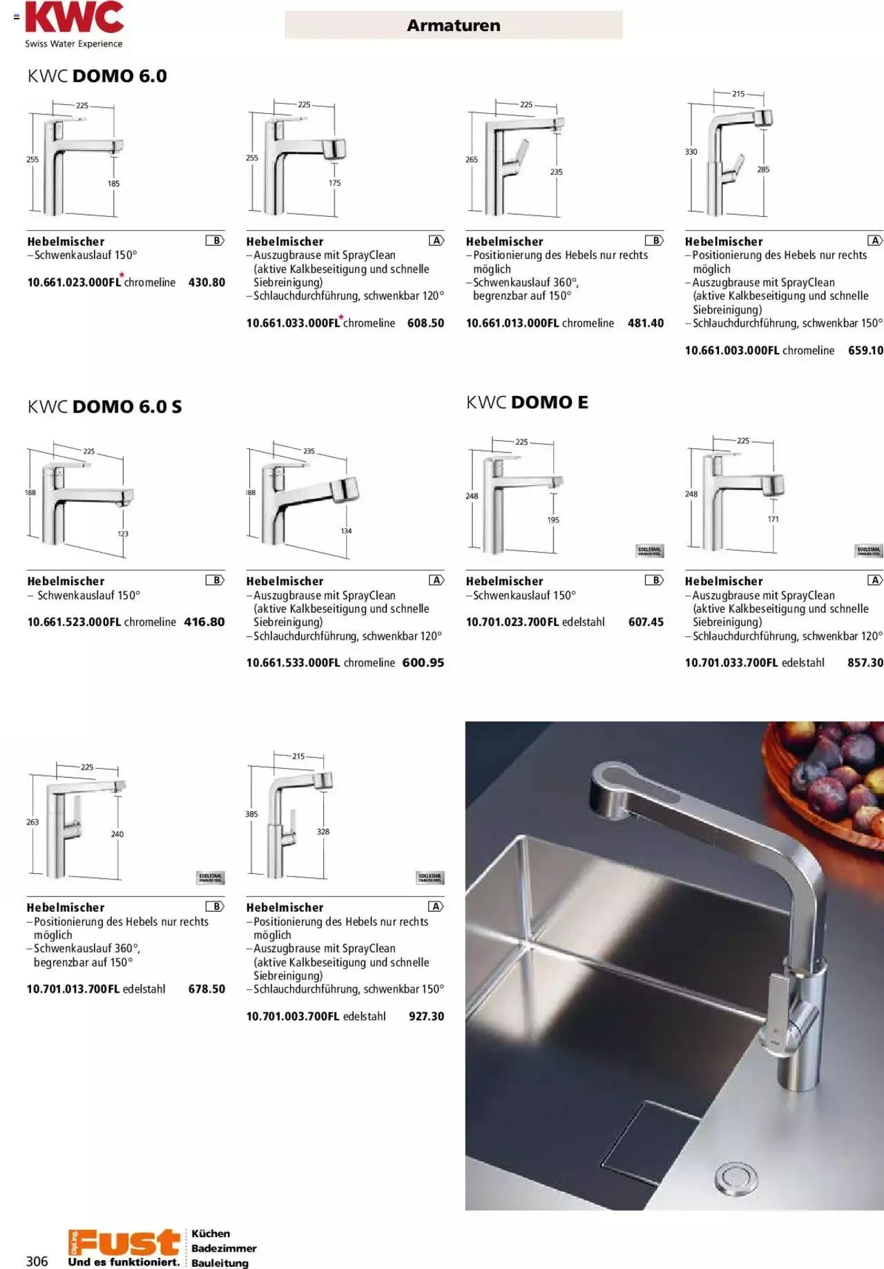 Fust - Küchenmagazin - Riesenauswahl von 22. Februar bis 31. Dezember 2023 - Prospekt seite  306